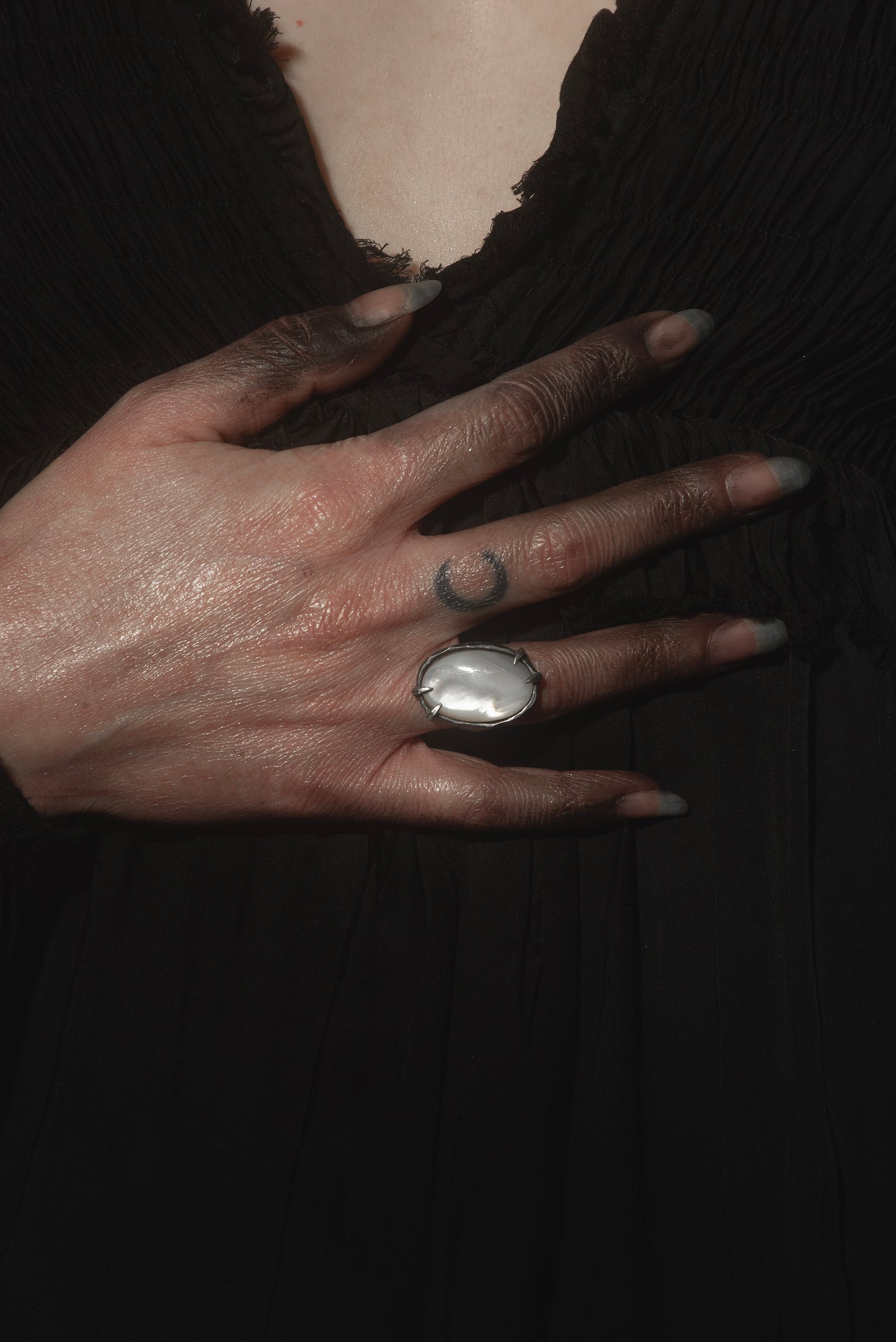 Sewer Sickness Ring // Mother Of Pearl