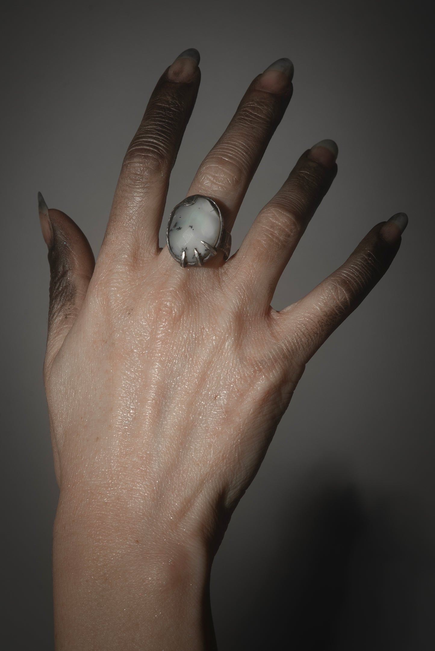 Leatherface Ring // Dendritic Opal