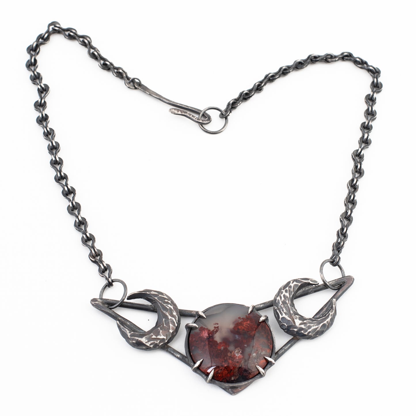 Watch You Bleed Necklace // Red Moss Agate