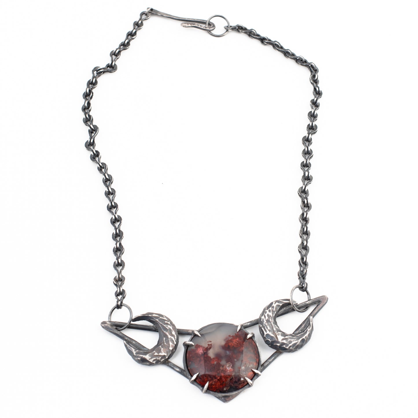 Watch You Bleed Necklace // Red Moss Agate