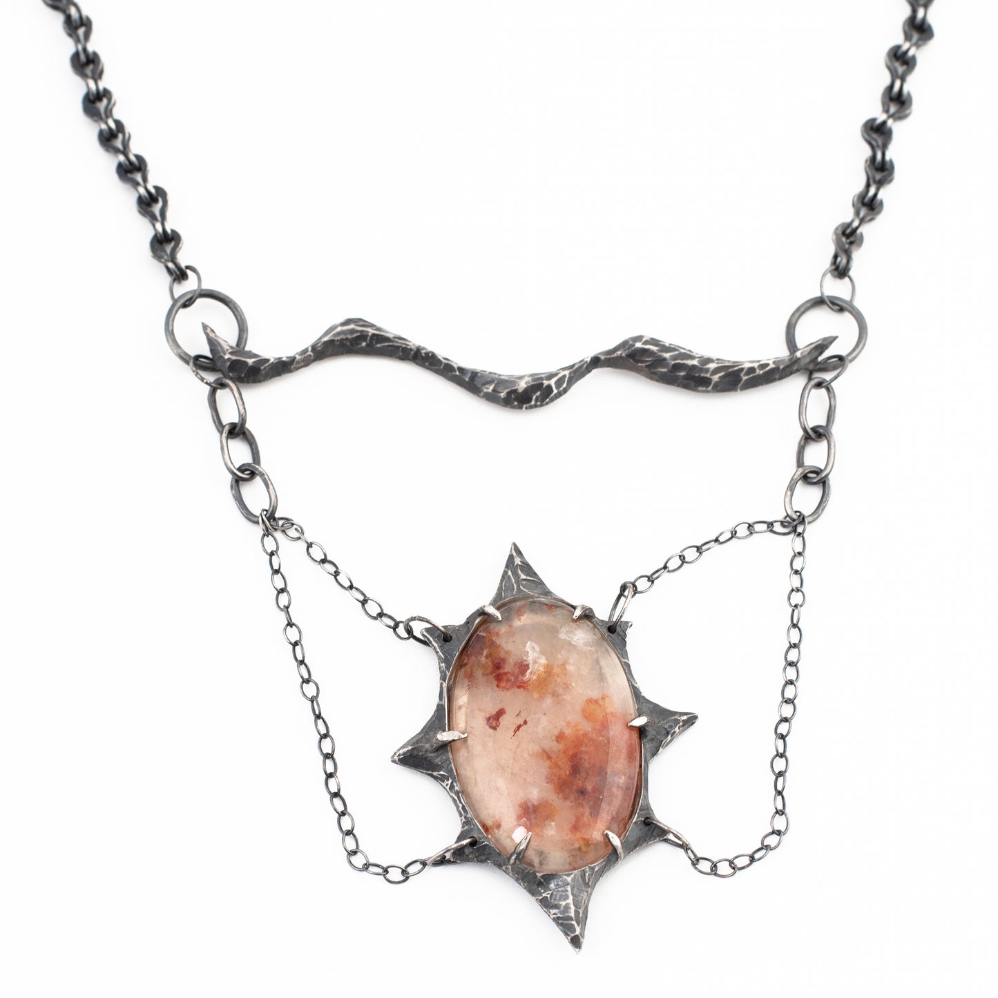 Crusher Necklace // Rutilated Quartz