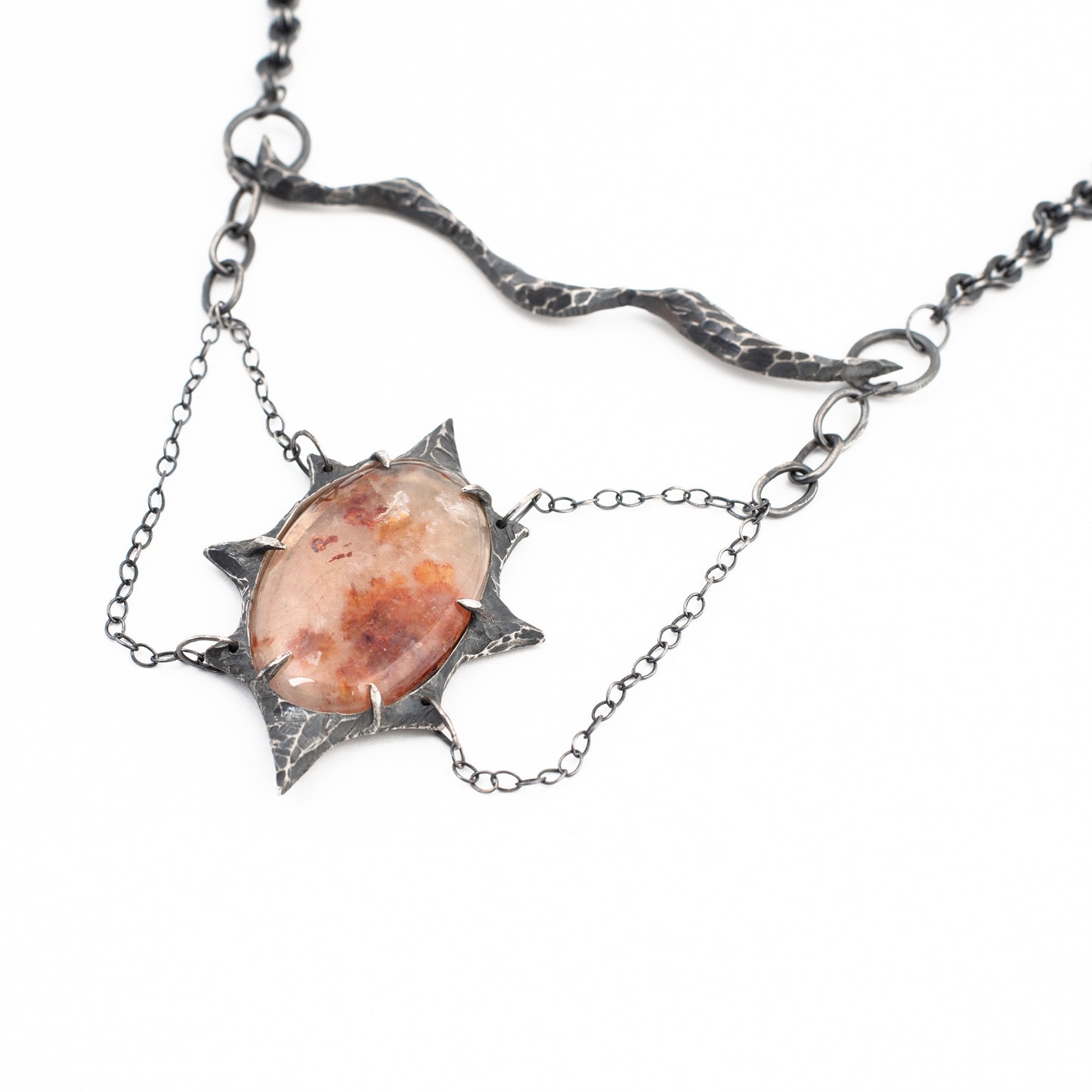 Crusher Necklace // Rutilated Quartz