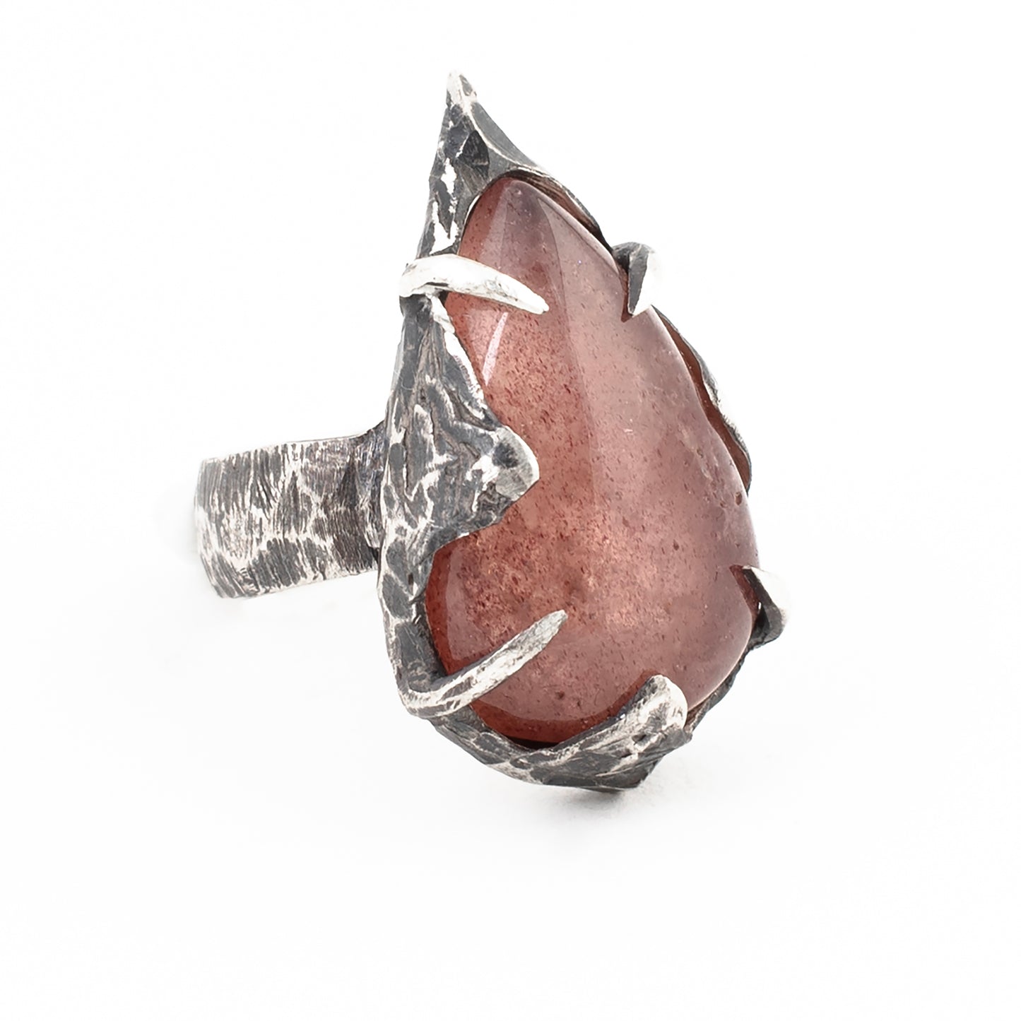 Lovers In Hell Ring // Strawberry Quartz