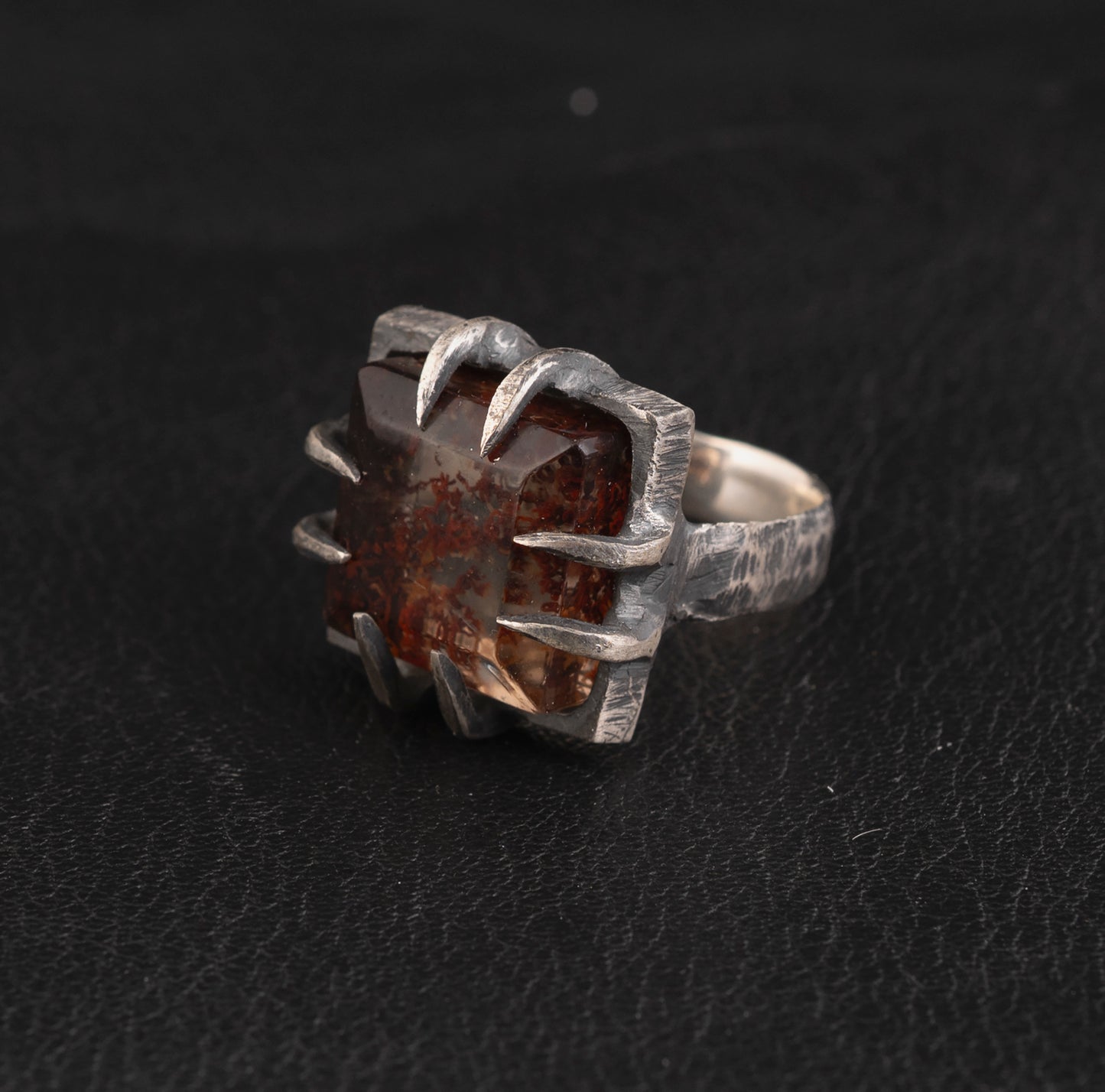 Burn Ring // Garden Quartz // Lodolite