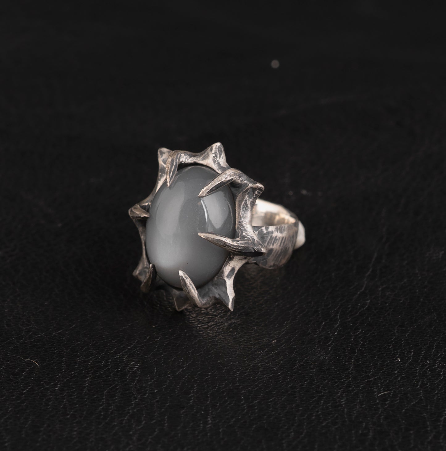Heartbreak Ring // Grey Moonstone