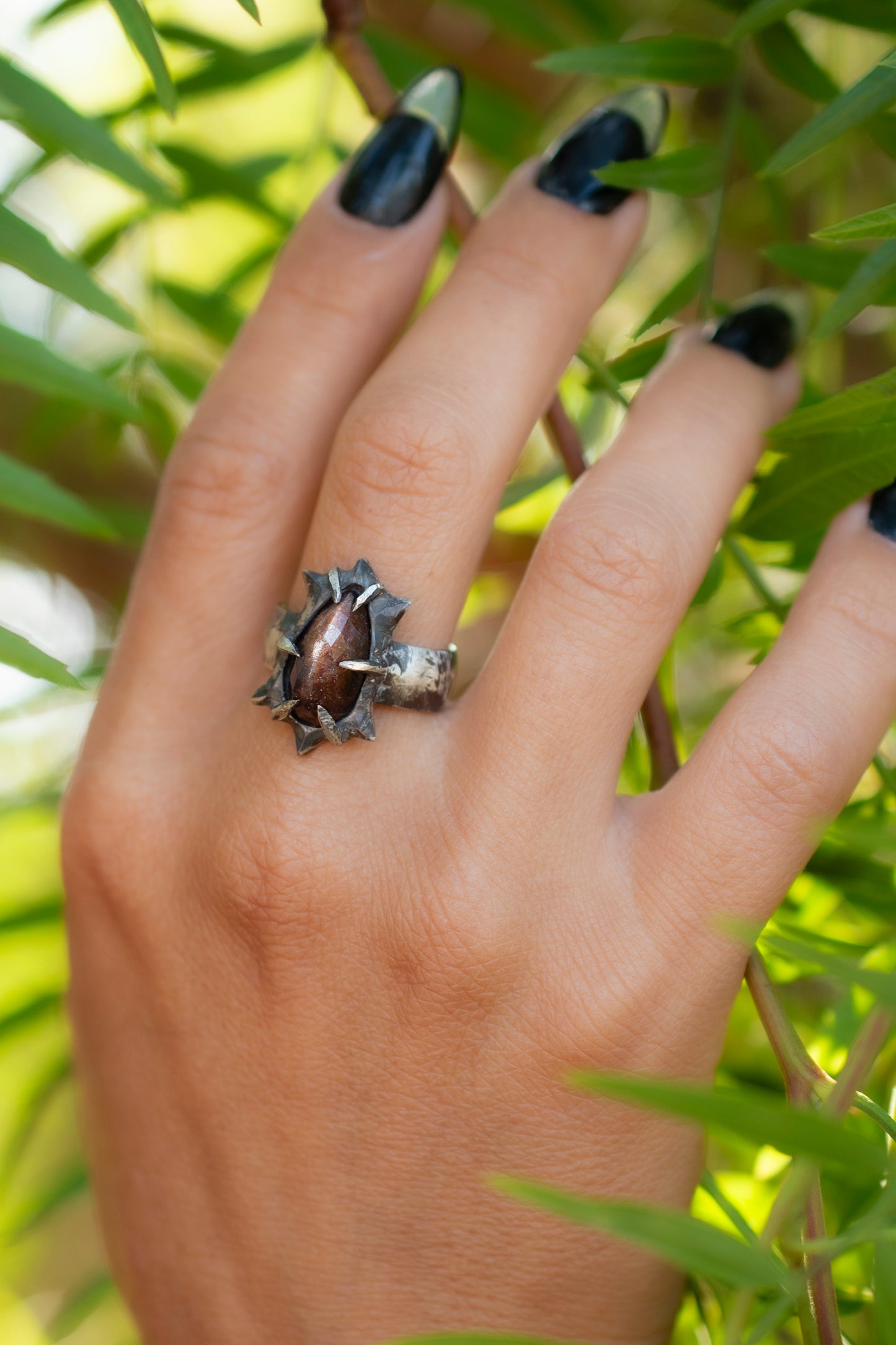 Goes Wrong Ring // Iolite Sunstone