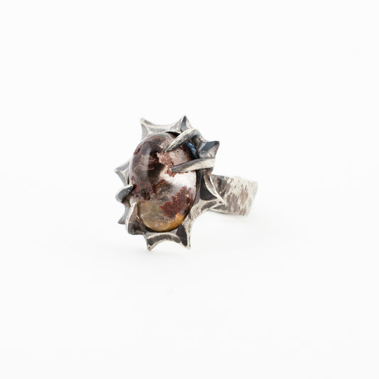 Little Grave Ring // Garden Quartz // Lodolite