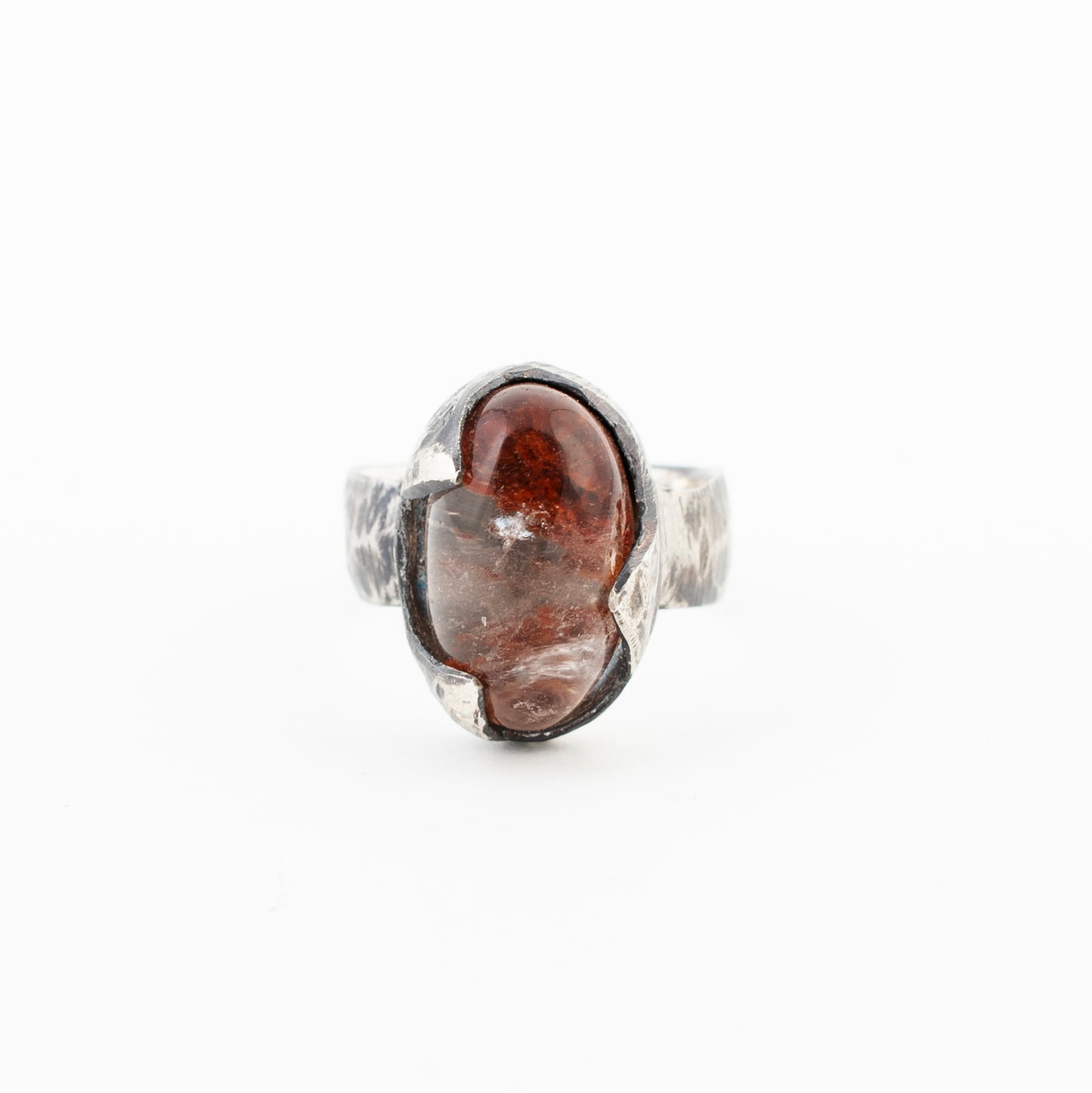 Hollow Ring // Garden Quartz // Lodolite