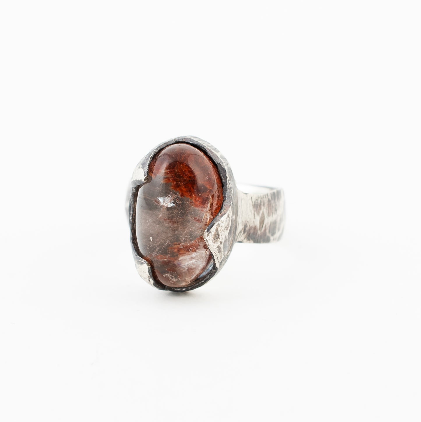 Hollow Ring // Garden Quartz // Lodolite