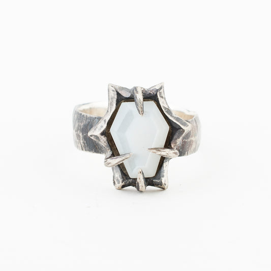 Flood Ring // White Moonstone