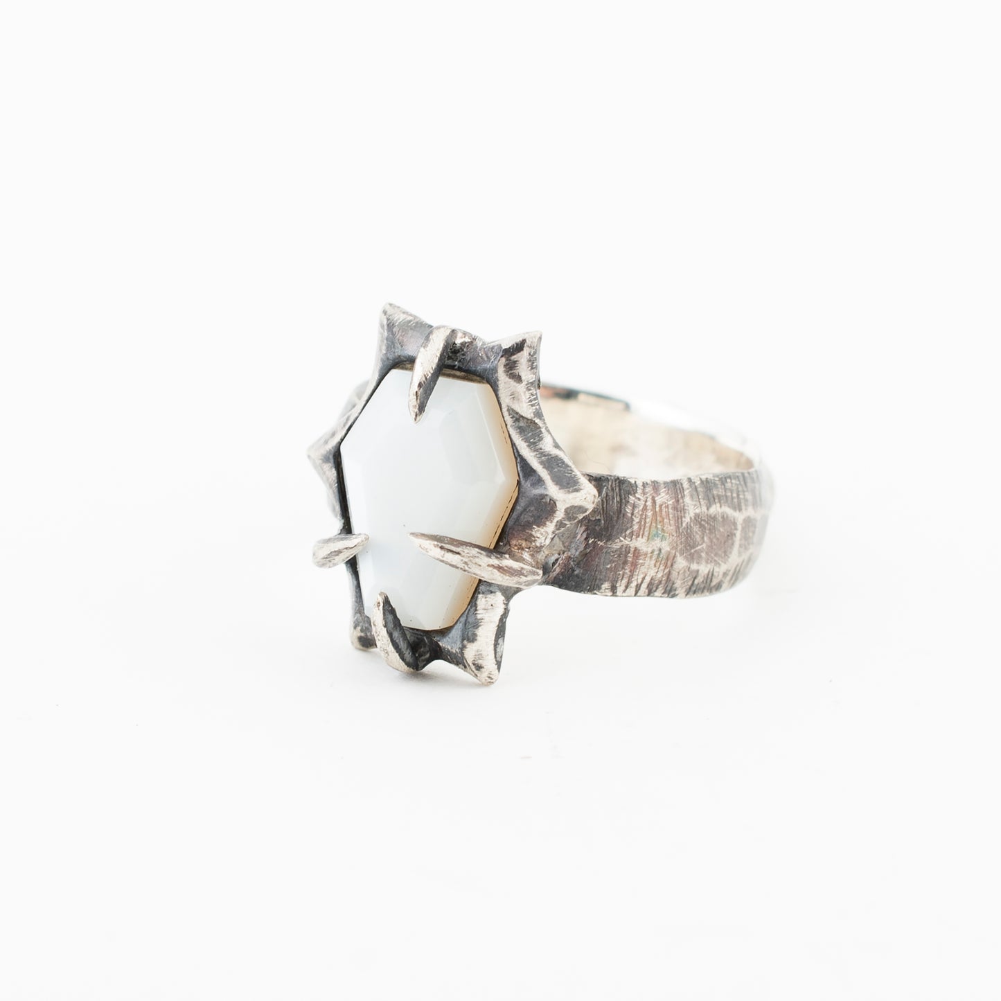 Flood Ring // White Moonstone