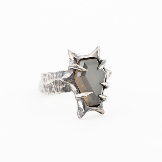 Let Go Ring // Grey Moonstone