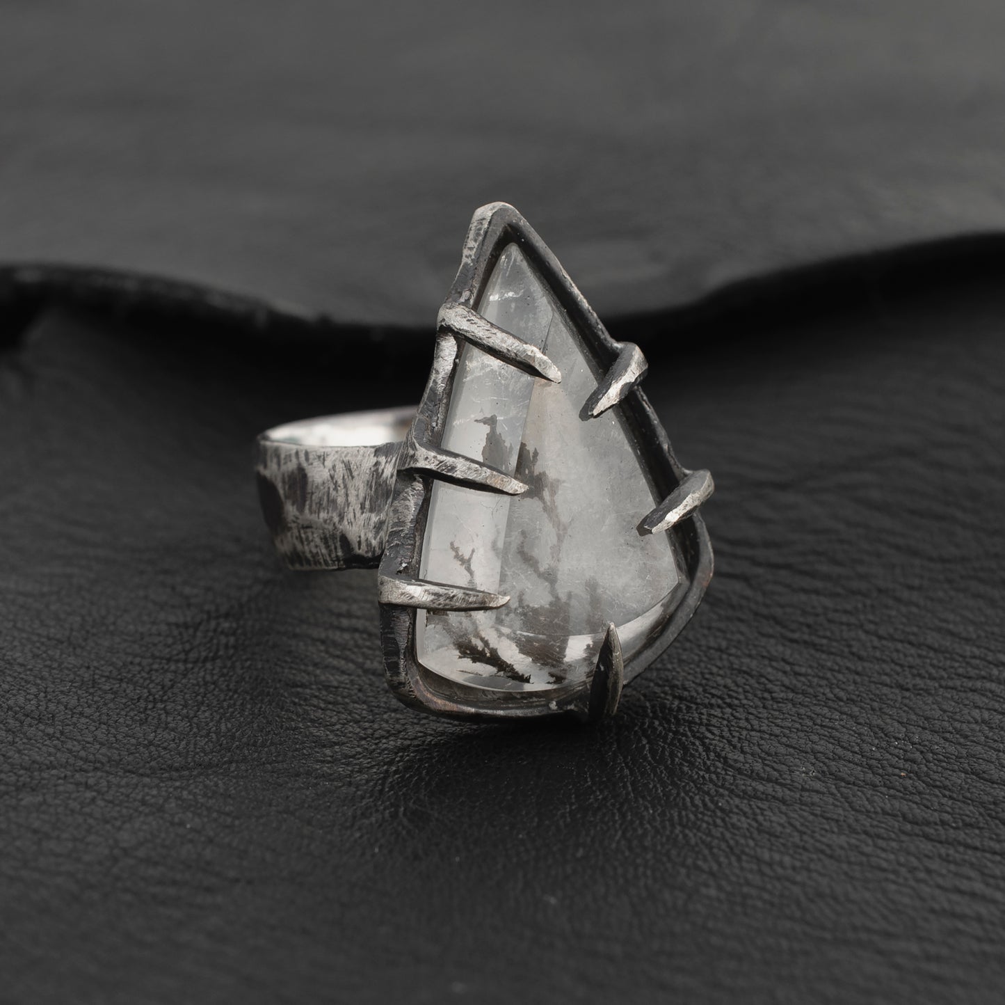 Permanent Embrace Ring // Dendritic Quartz