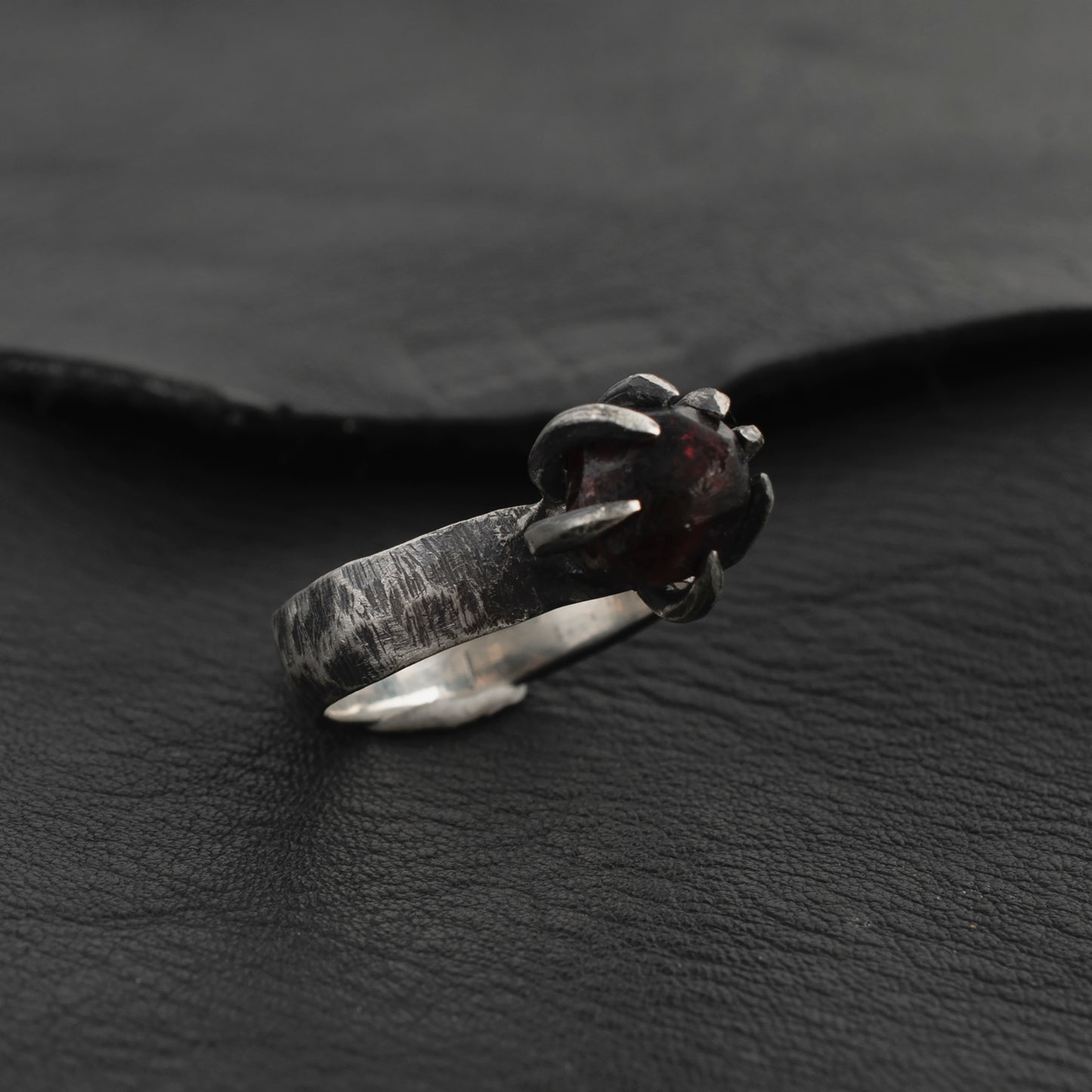 Bones Ring // Garnet