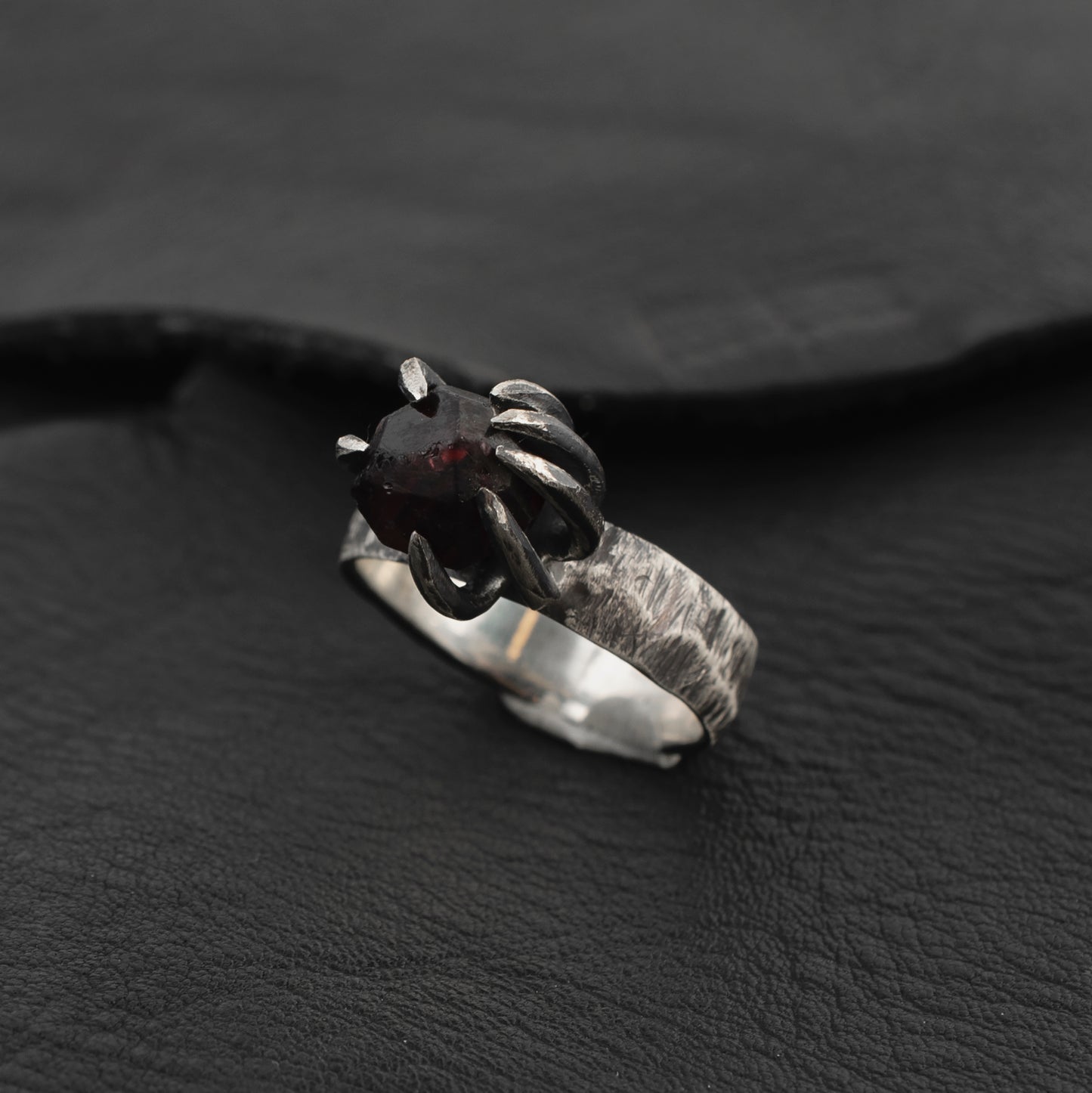 Bones Ring // Garnet