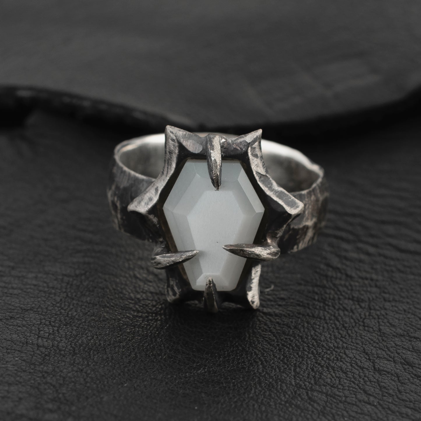Flood Ring // White Moonstone