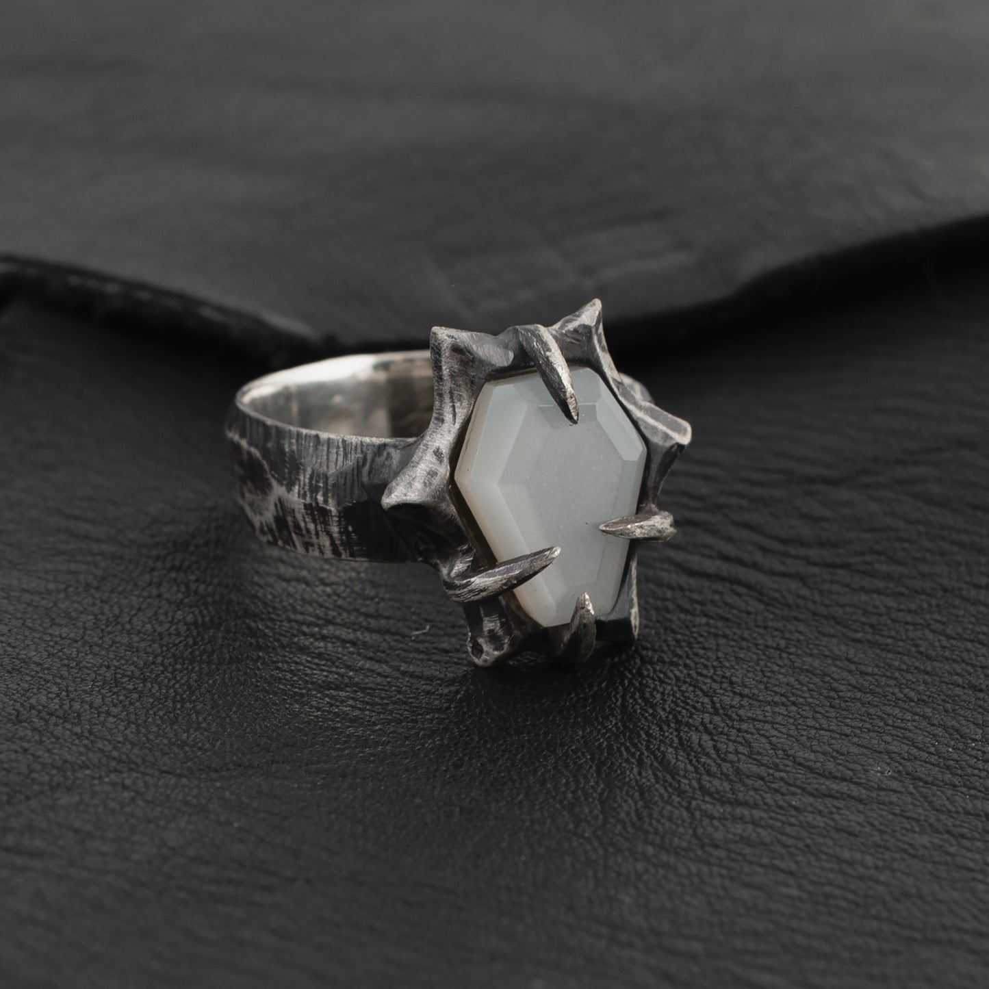 Flood Ring // White Moonstone