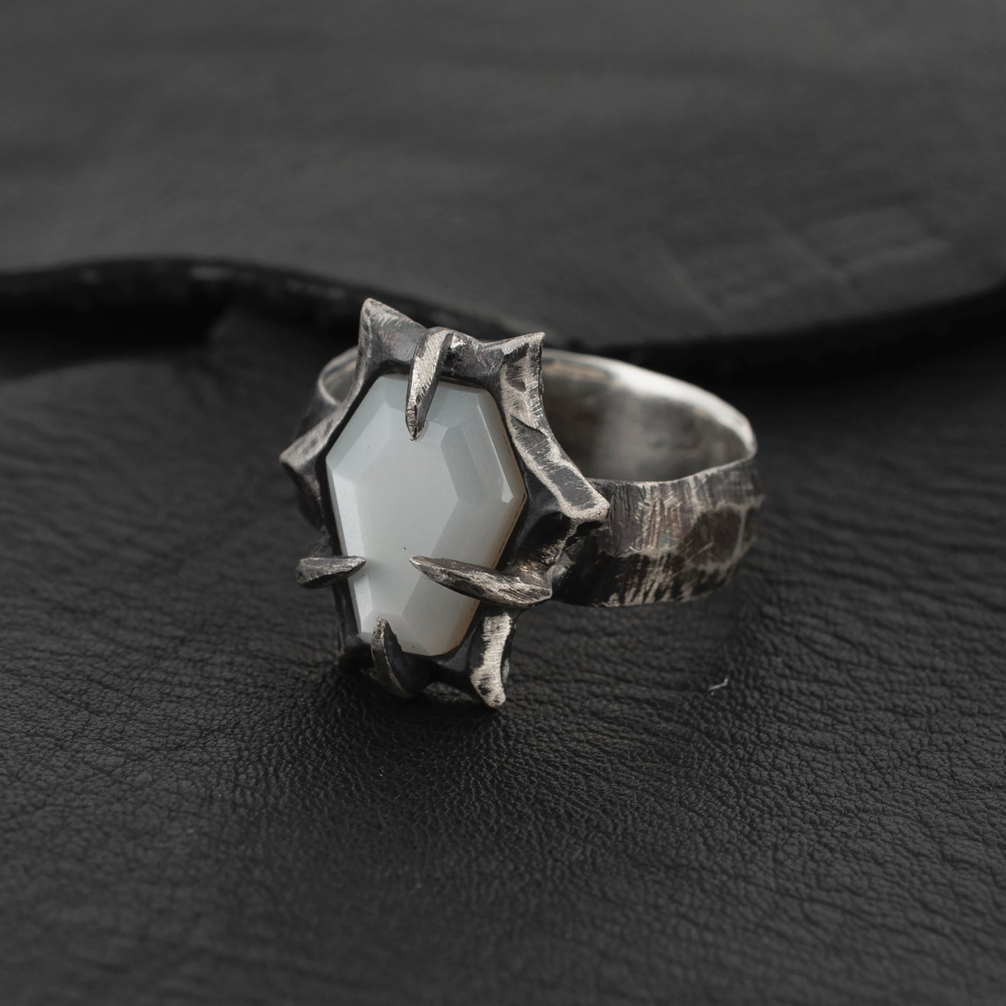 Flood Ring // White Moonstone