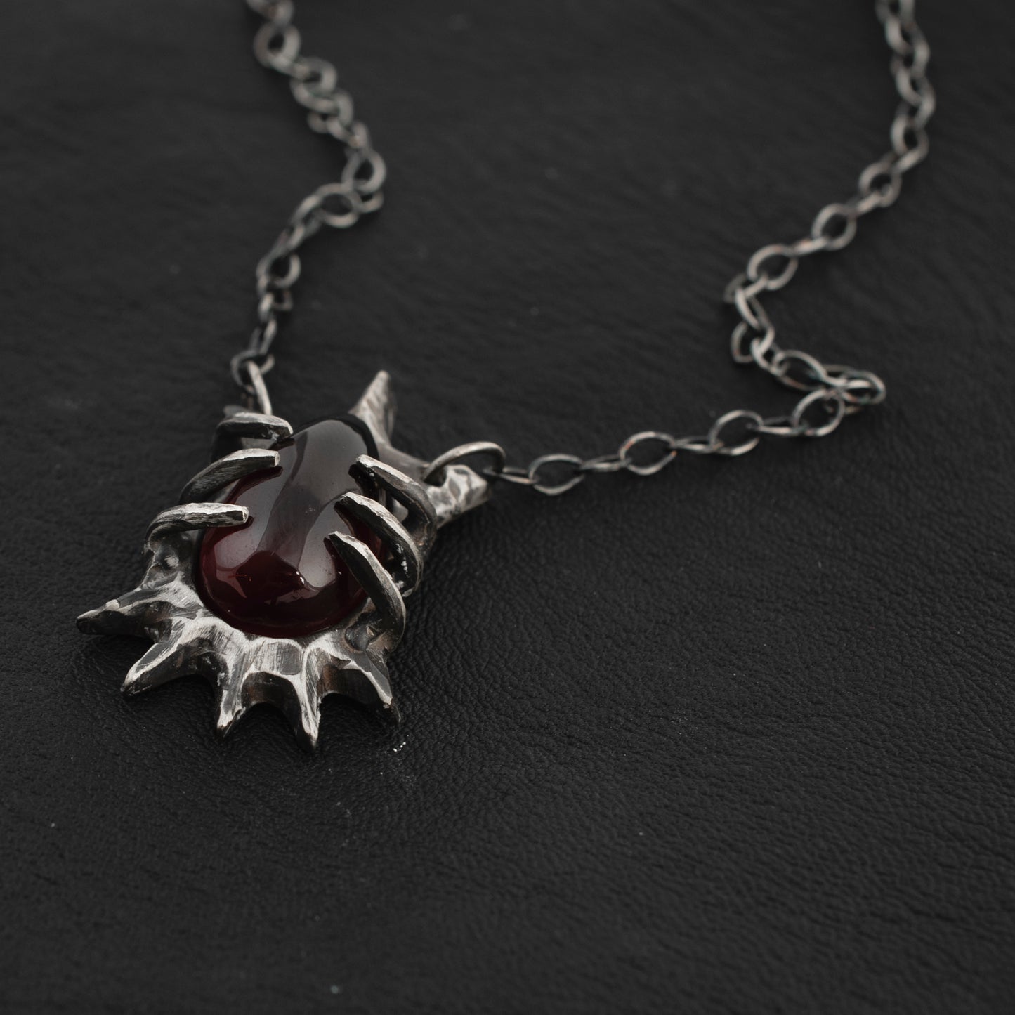 All Worries Necklace // Garnet