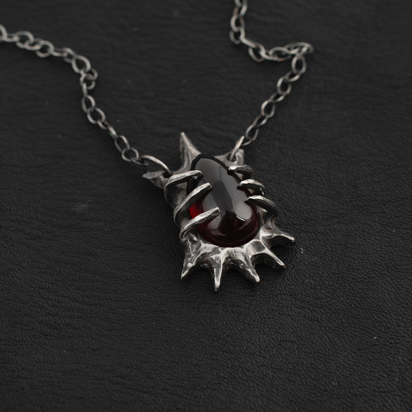 All Worries Necklace // Garnet