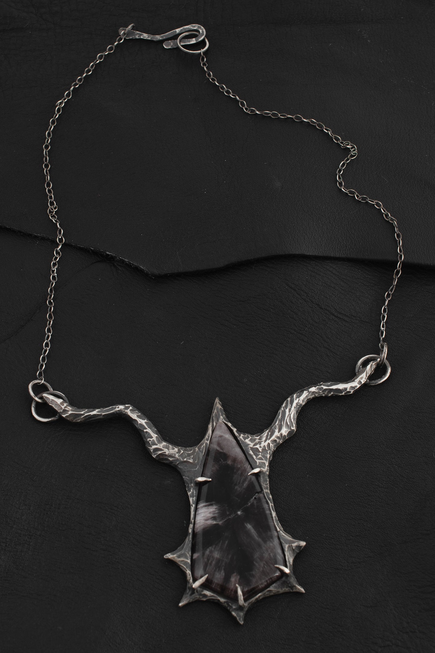 Flies Necklace // Amethyst