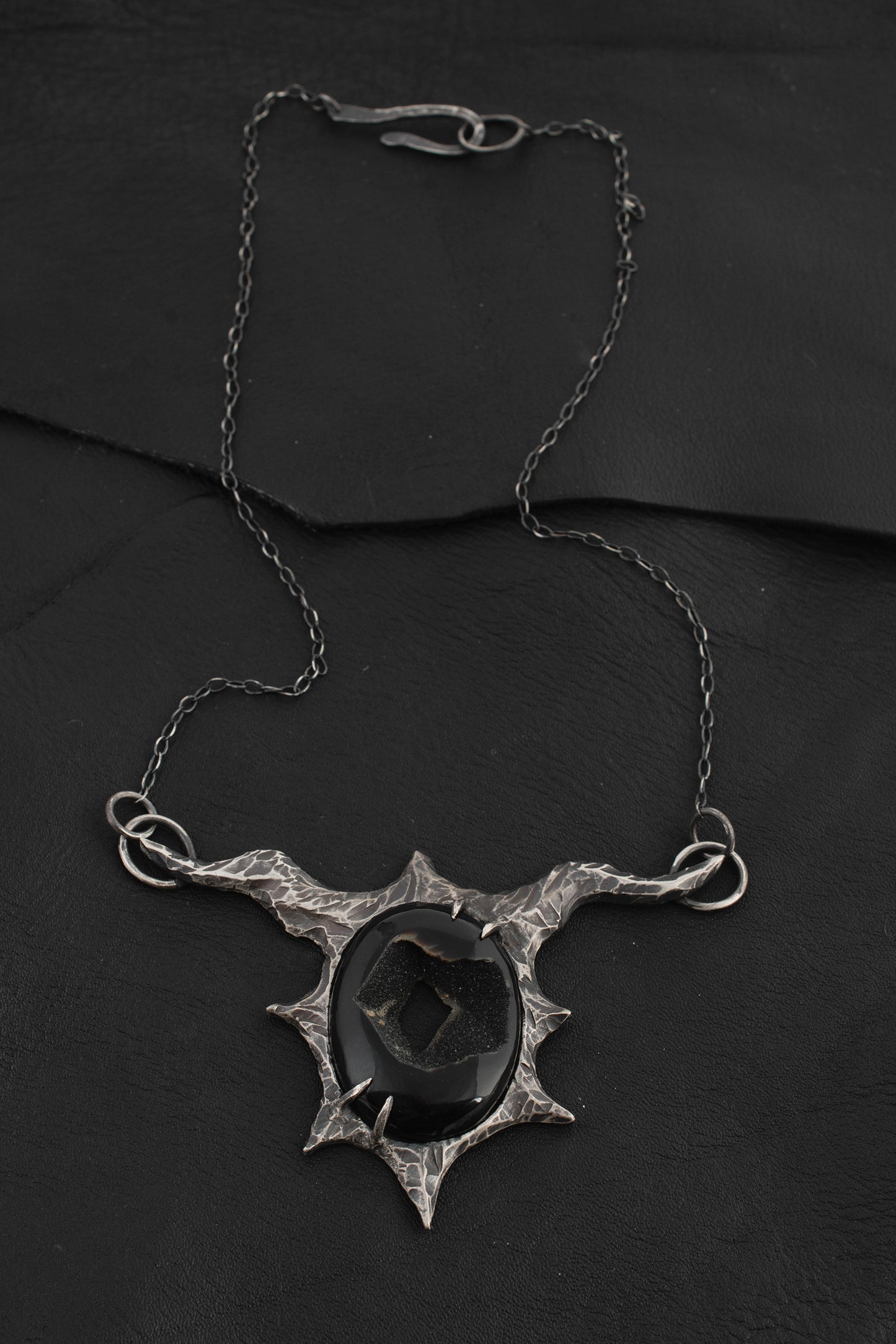 Night Necklace // Onyx Druzy