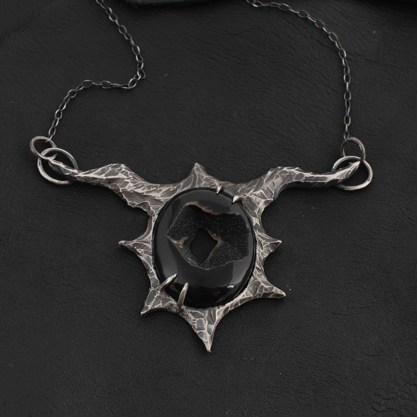 Night Necklace // Onyx Druzy