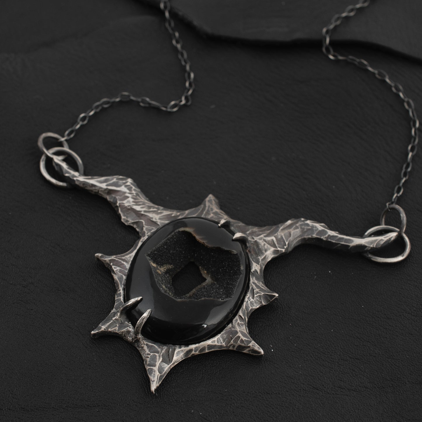 Night Necklace // Onyx Druzy