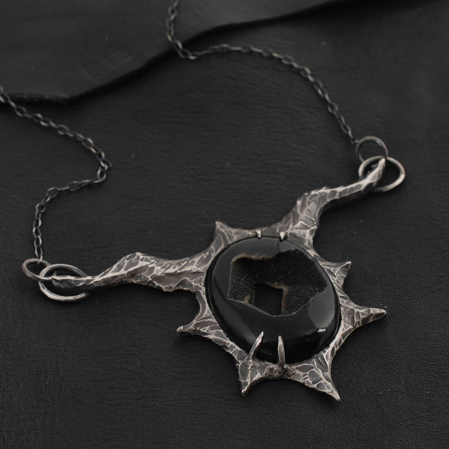 Night Necklace // Onyx Druzy