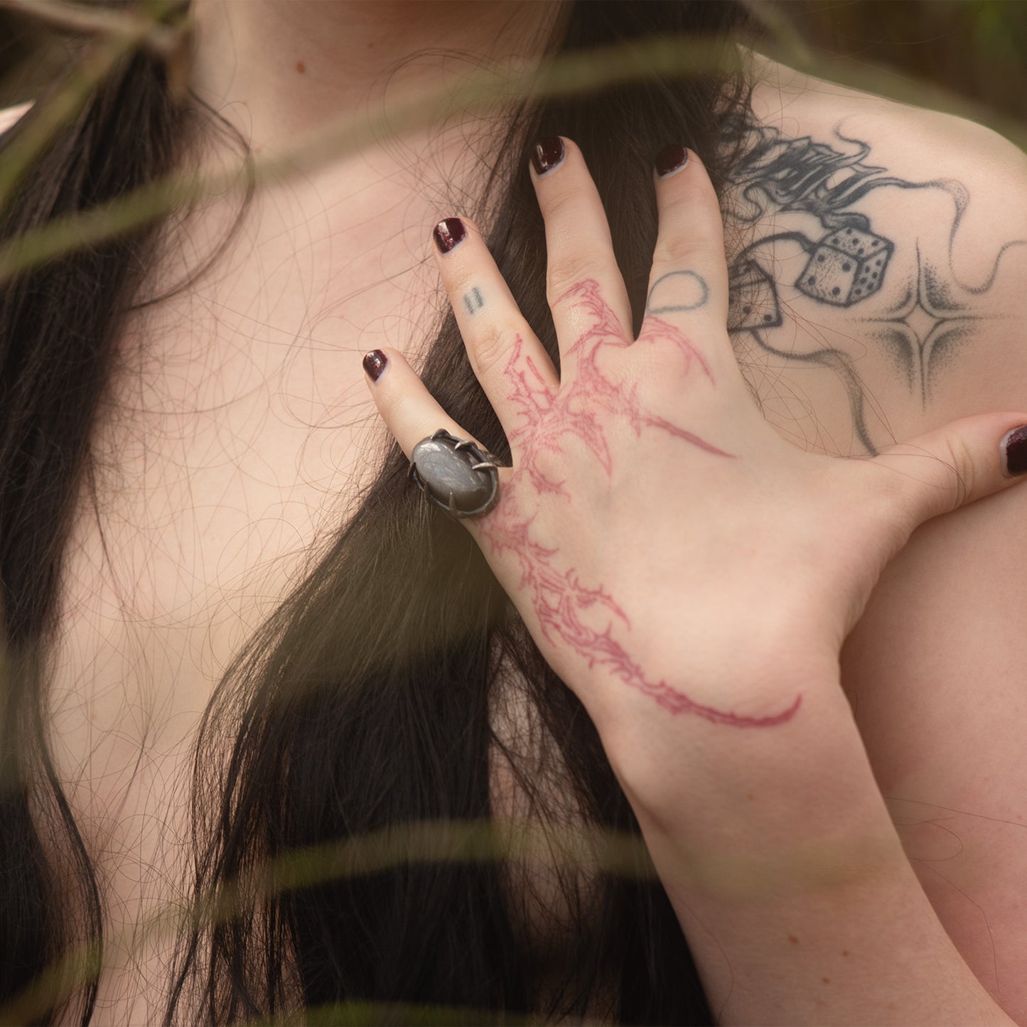 Talk Show Host Ring // Silver Sheen Obsidian