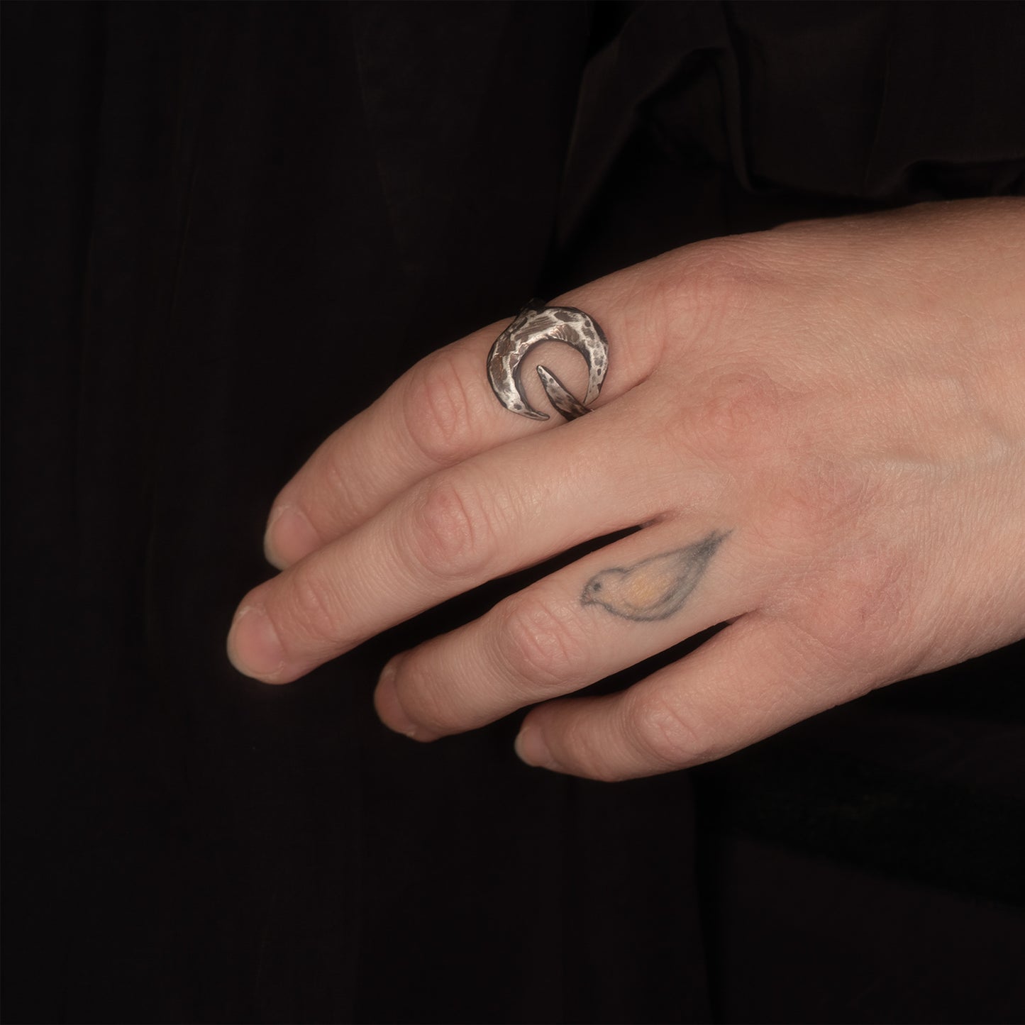 Lunar Ring // Sterling Silver