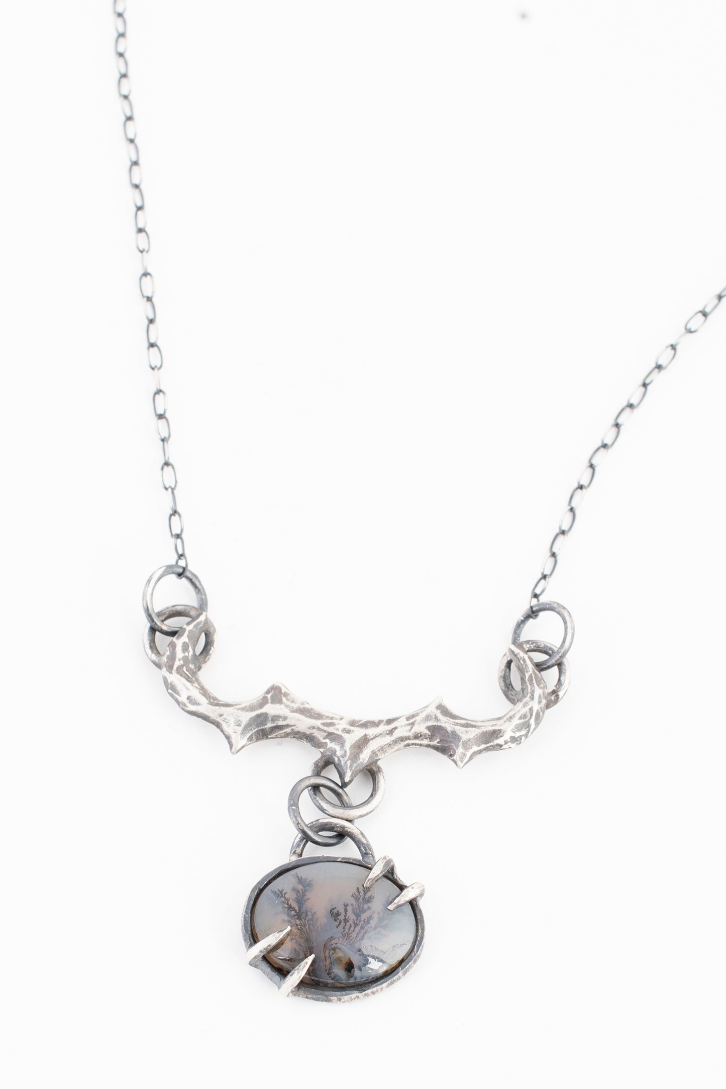 Area Necklace // Dendritic Agate