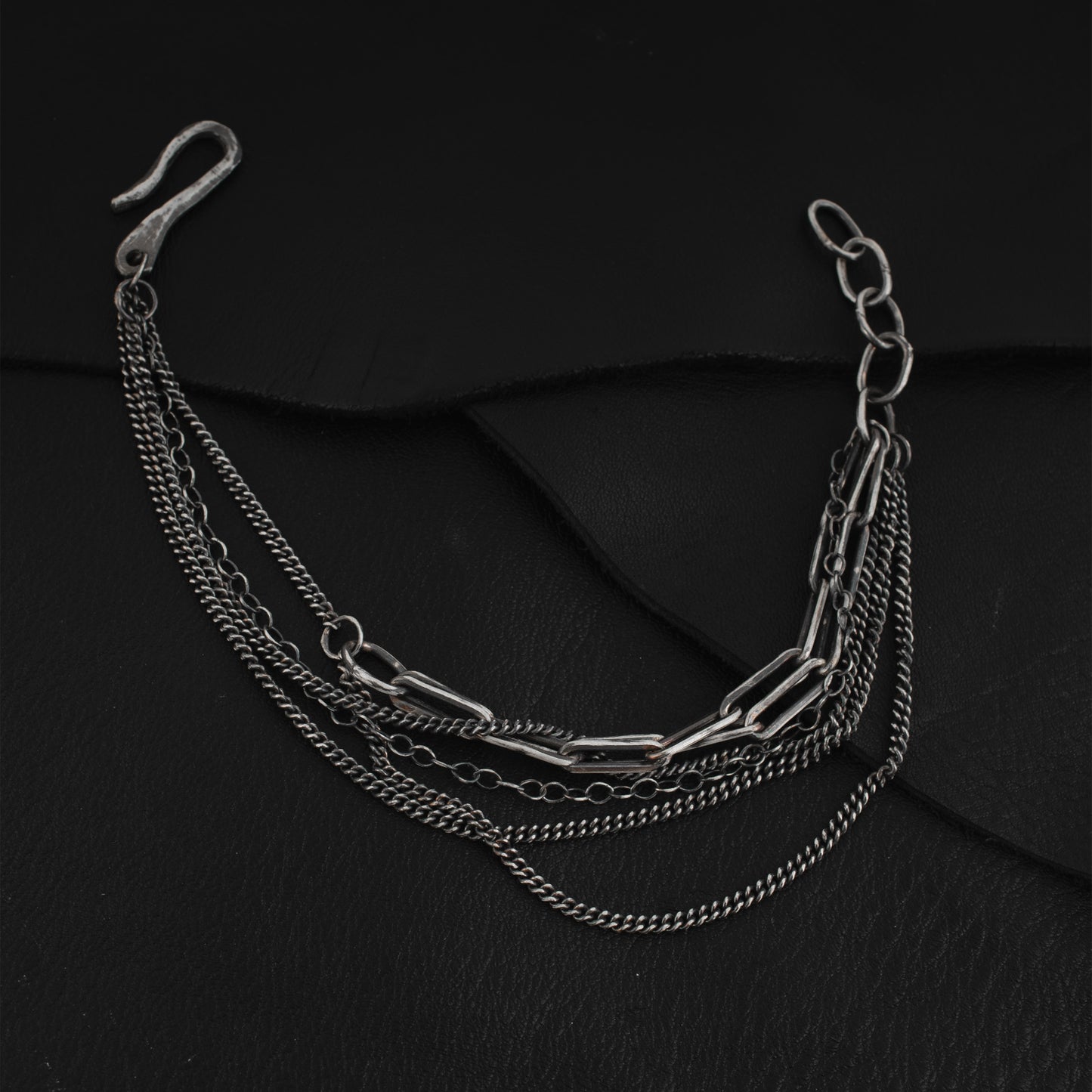 Many Chains Bracelet // Sterling Silver