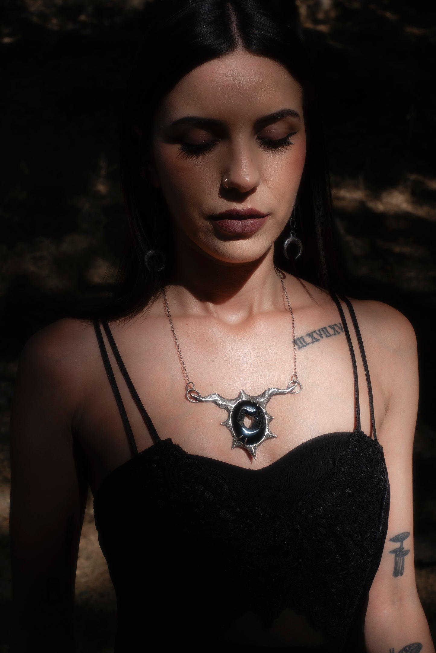 Night Necklace // Onyx Druzy