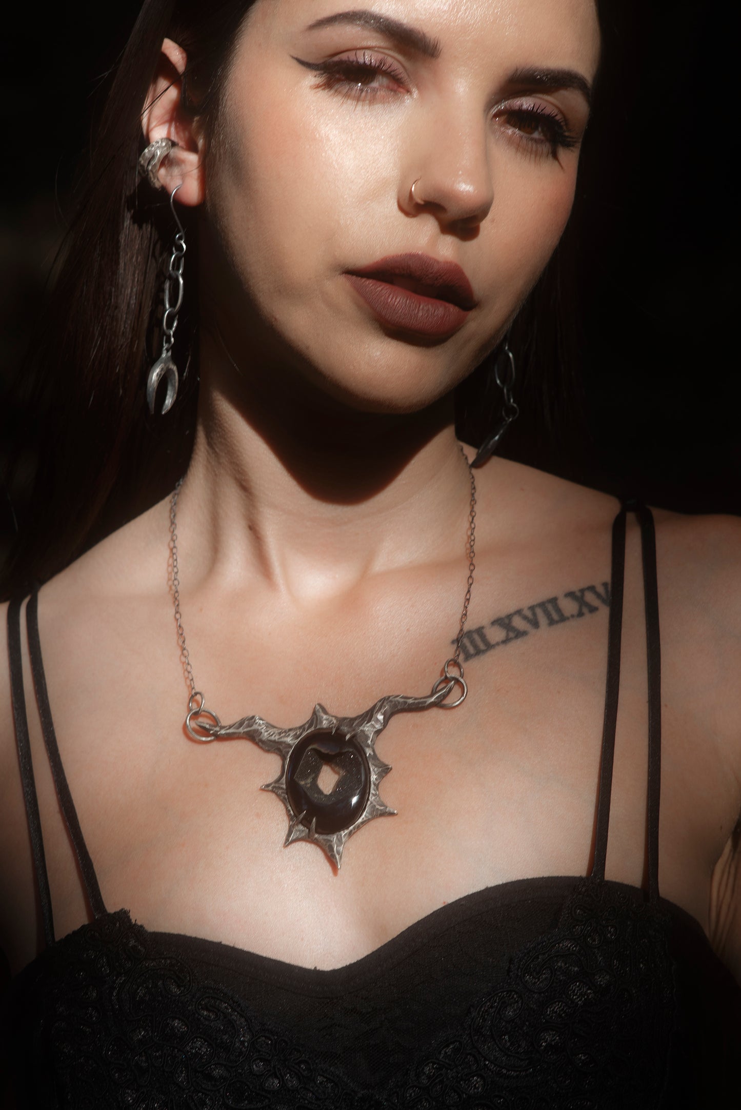 Night Necklace // Onyx Druzy
