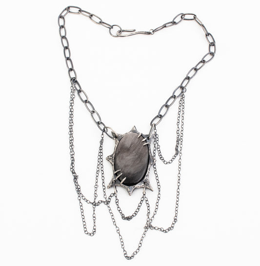 Trust Necklace // Obsidian