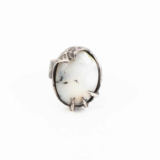 Leatherface Ring // Dendritic Opal