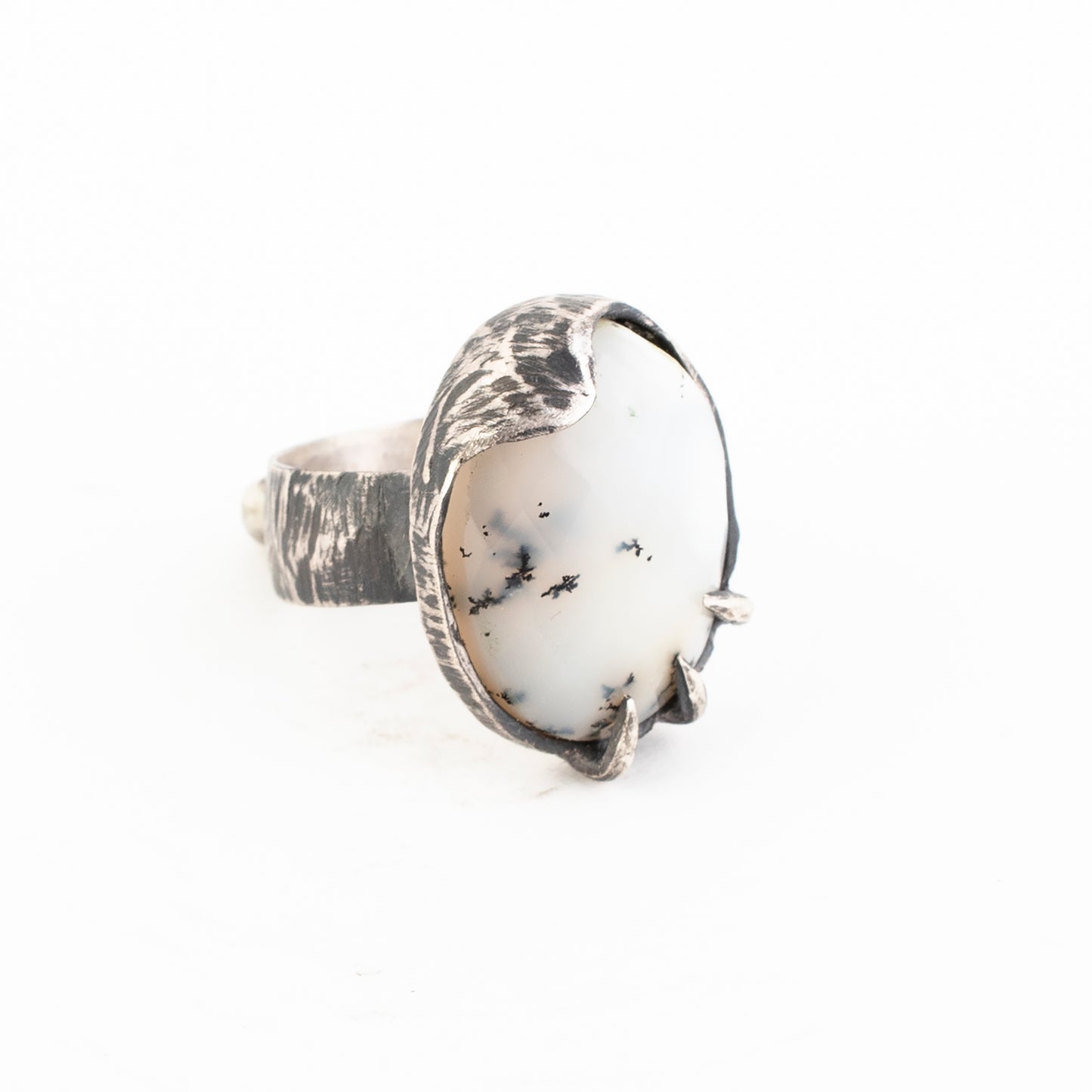 Leatherface Ring // Dendritic Opal