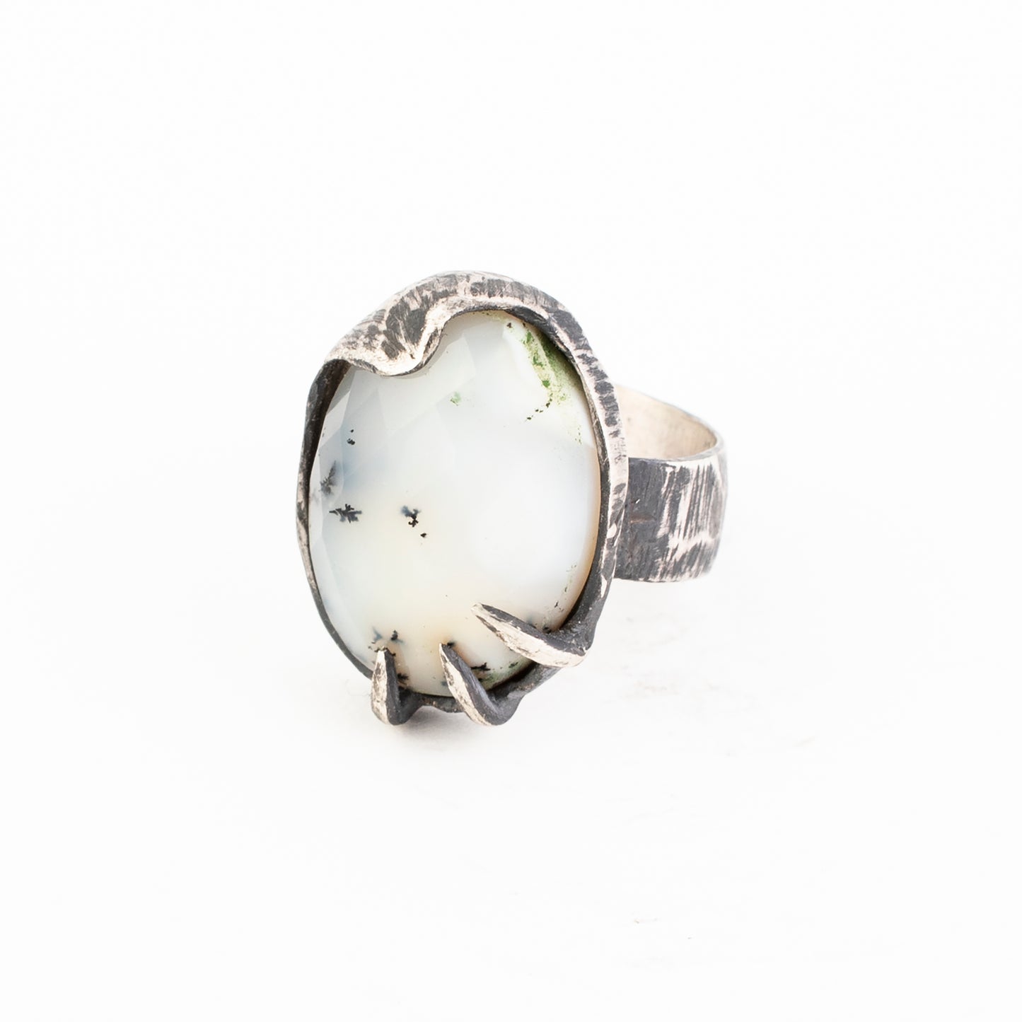 Leatherface Ring // Dendritic Opal