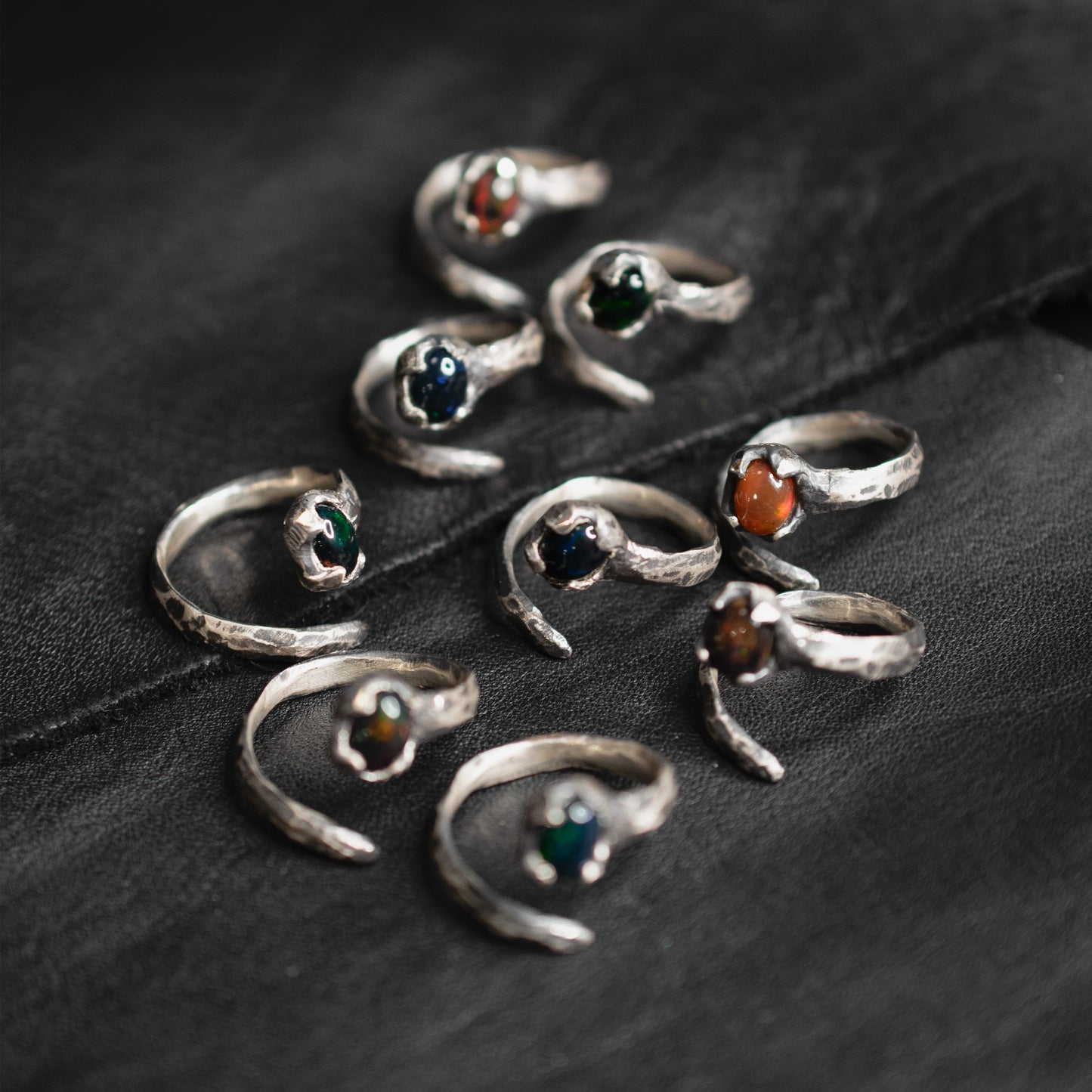Sept Ring // Black Opal