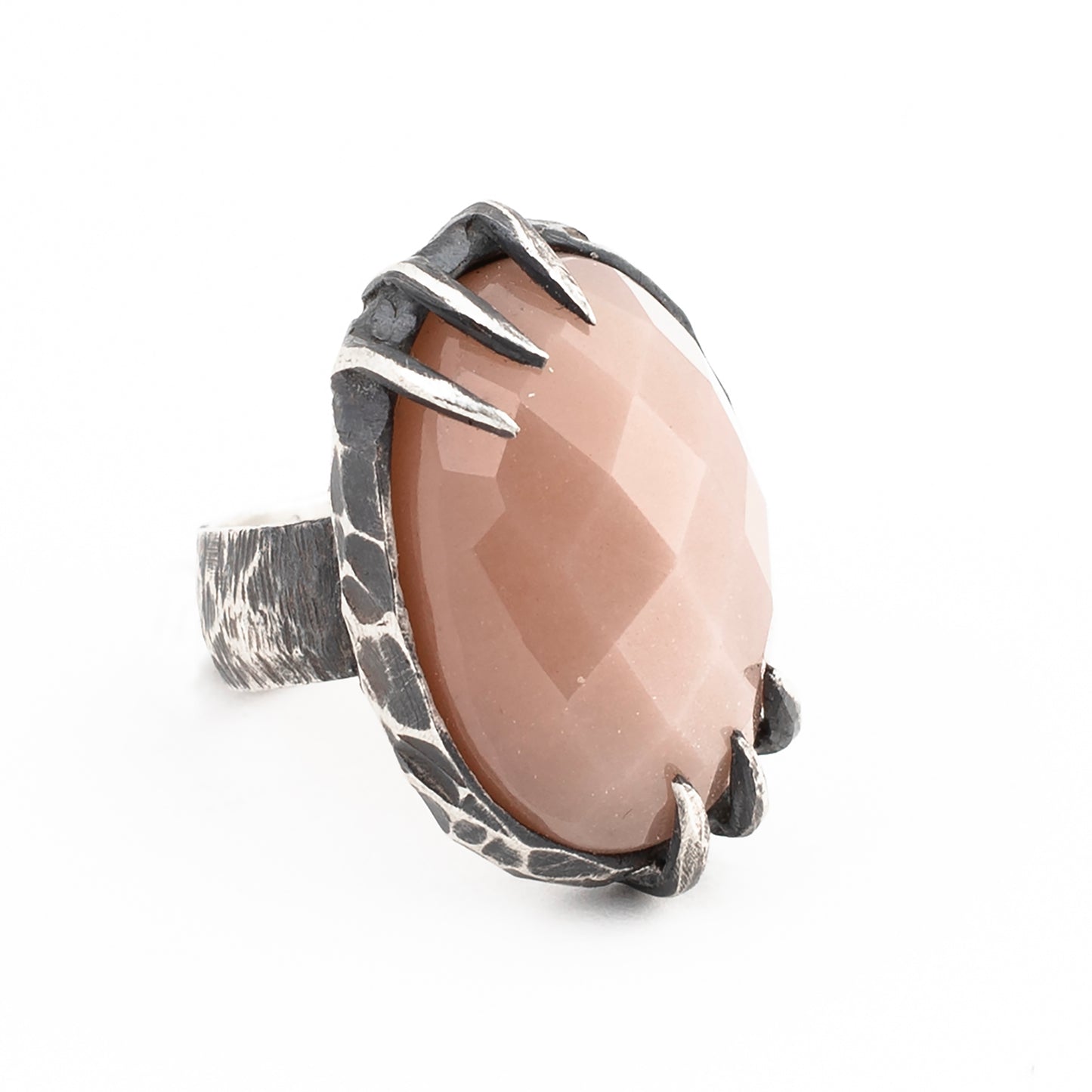 Bright Over Me Ring // Peach Moonstone