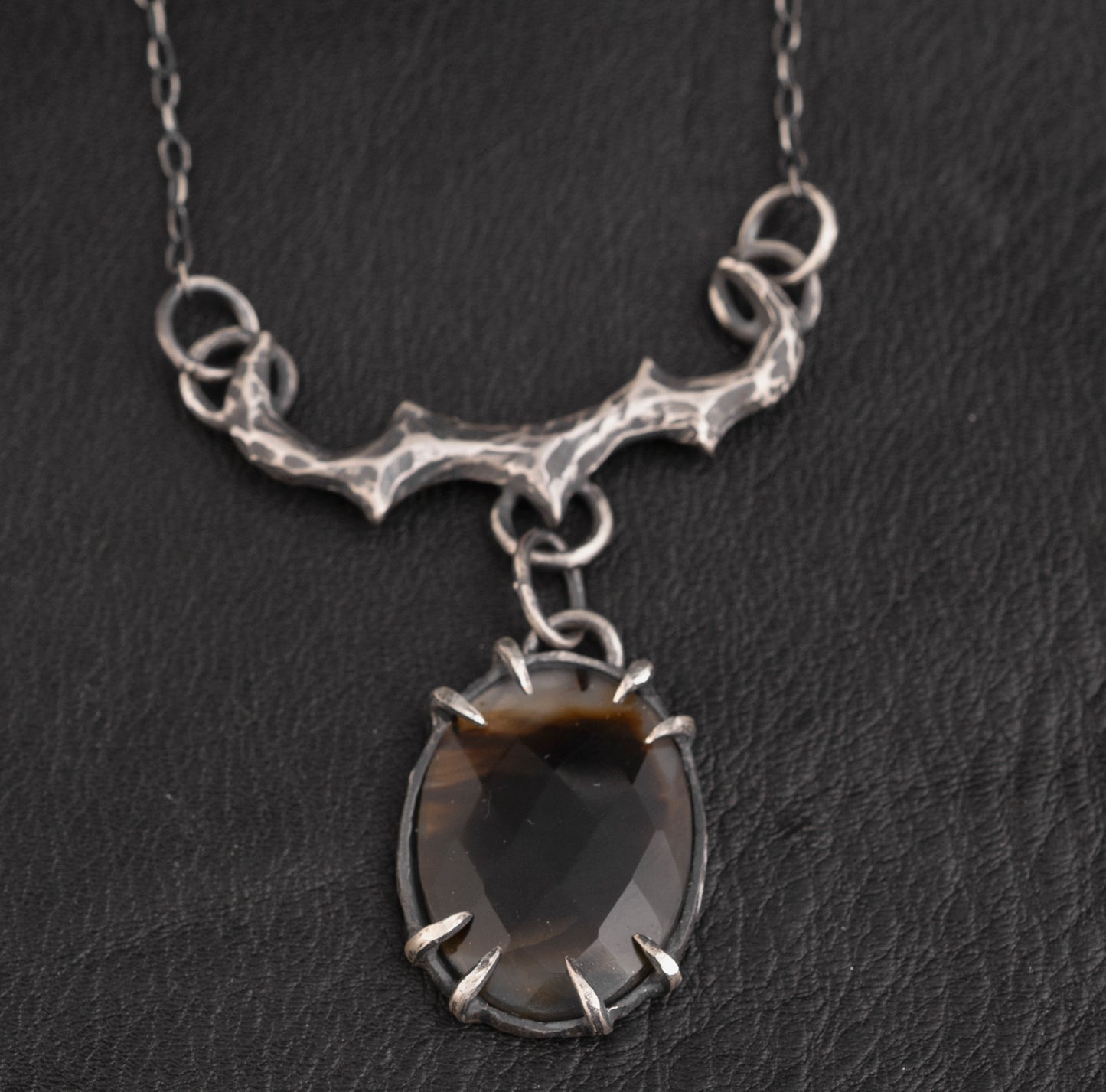 Lovers Of The Night Necklace // Montana Agate