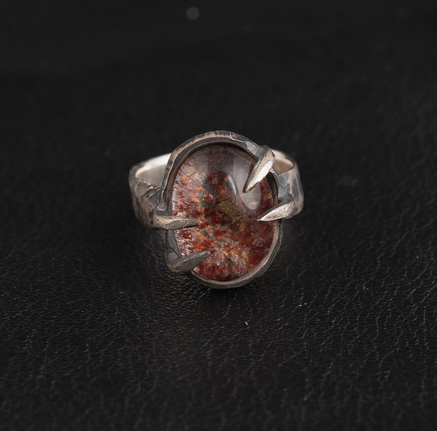 Knocking Ring // Garden Quartz // Lodolite