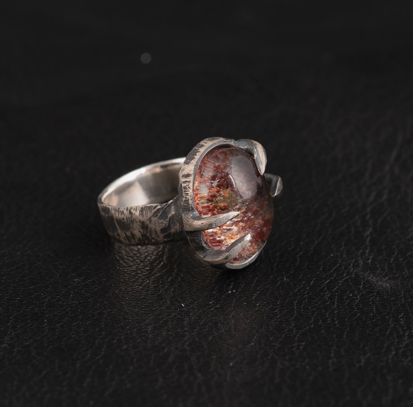Knocking Ring // Garden Quartz // Lodolite