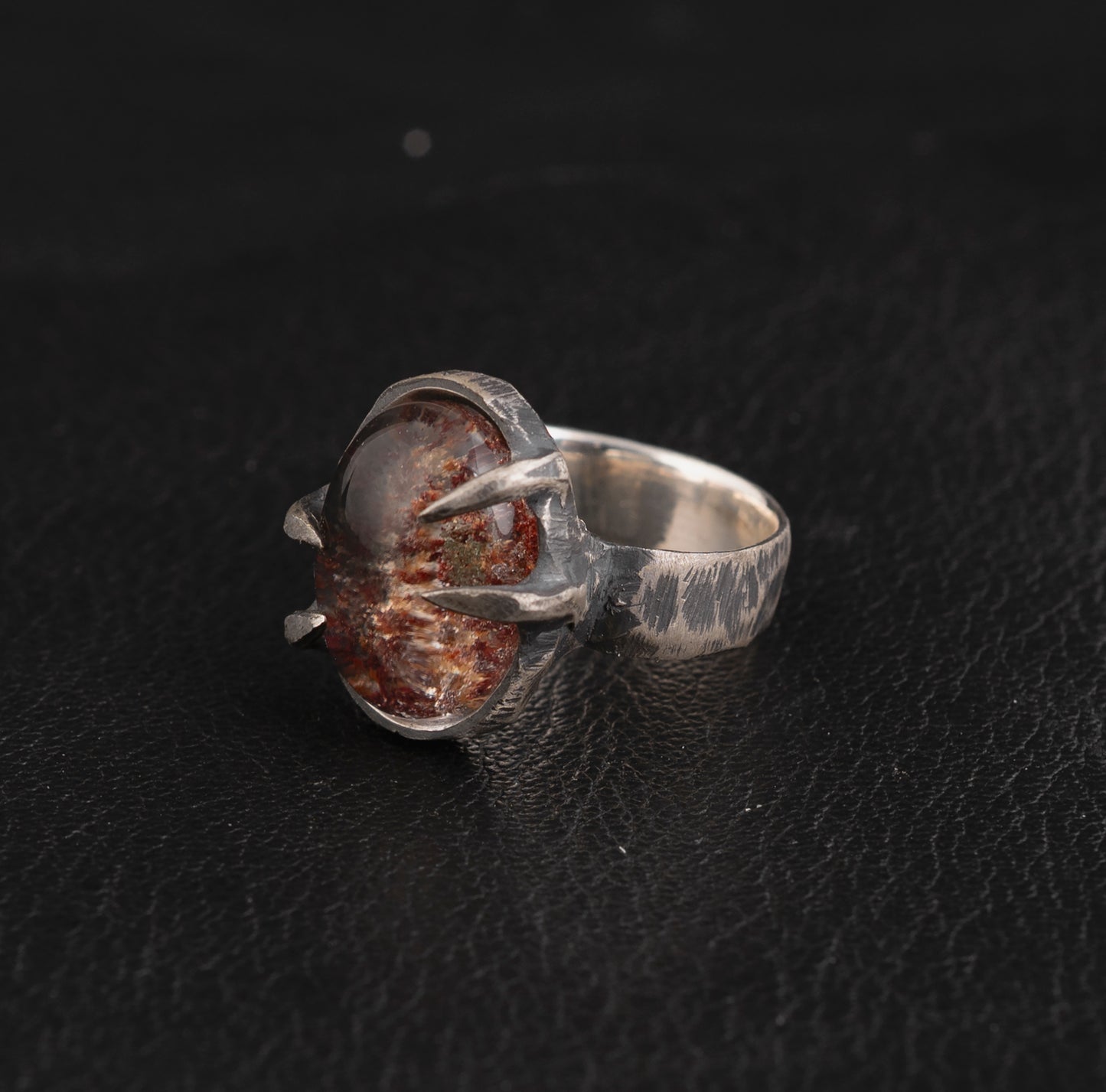 Knocking Ring // Garden Quartz // Lodolite