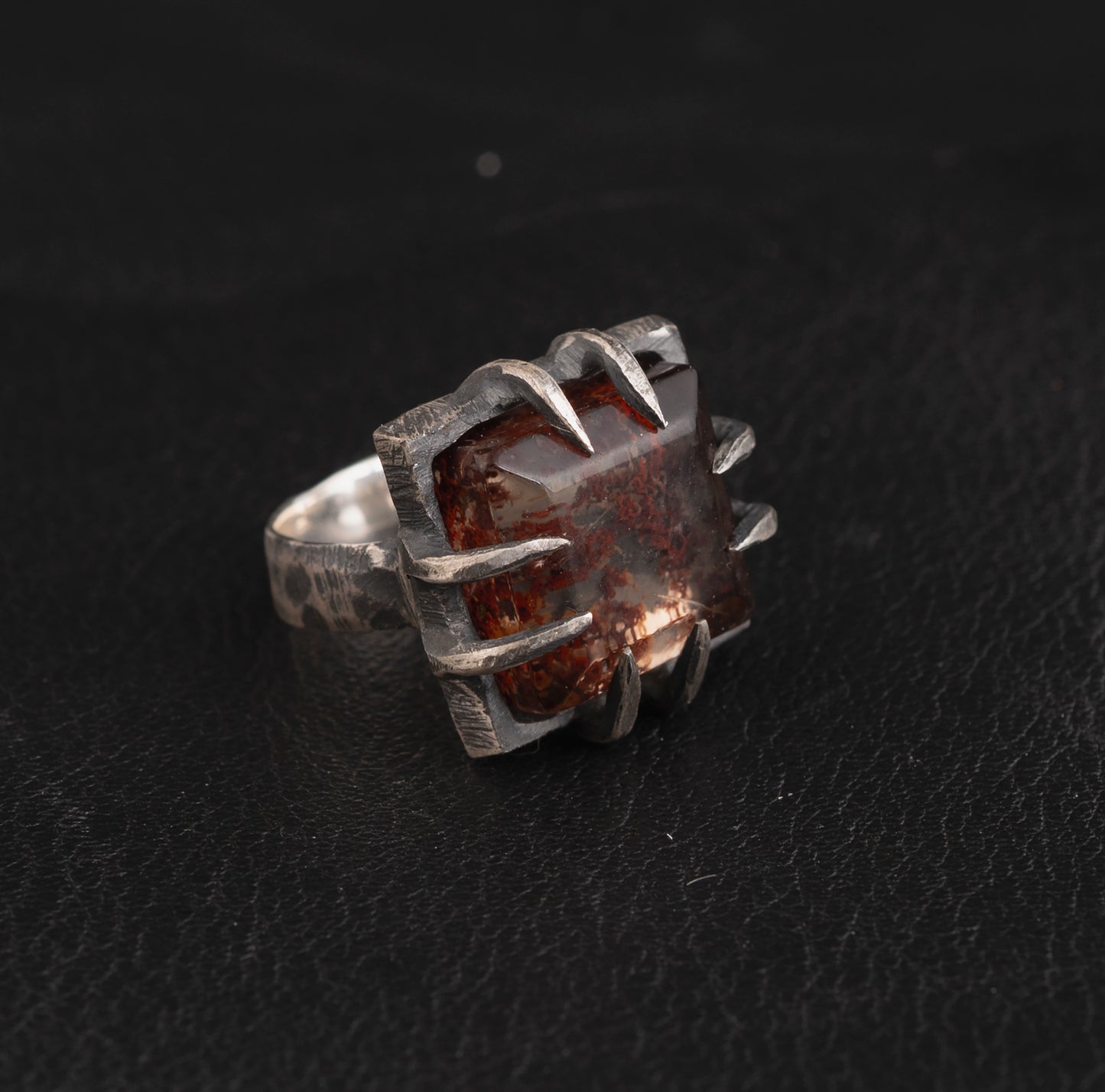 Burn Ring // Garden Quartz // Lodolite
