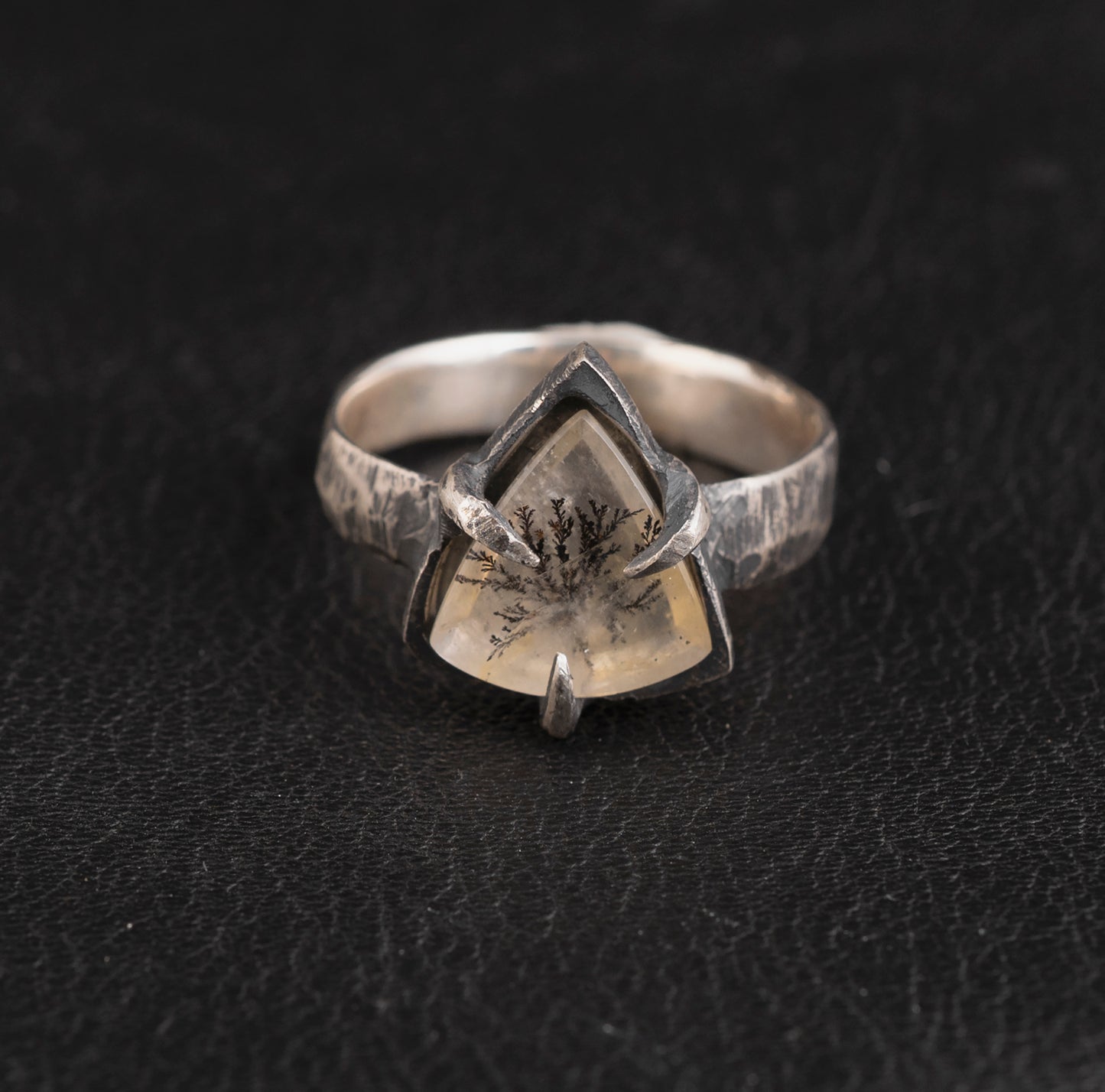 Open Wide Ring // Dendritic Quartz