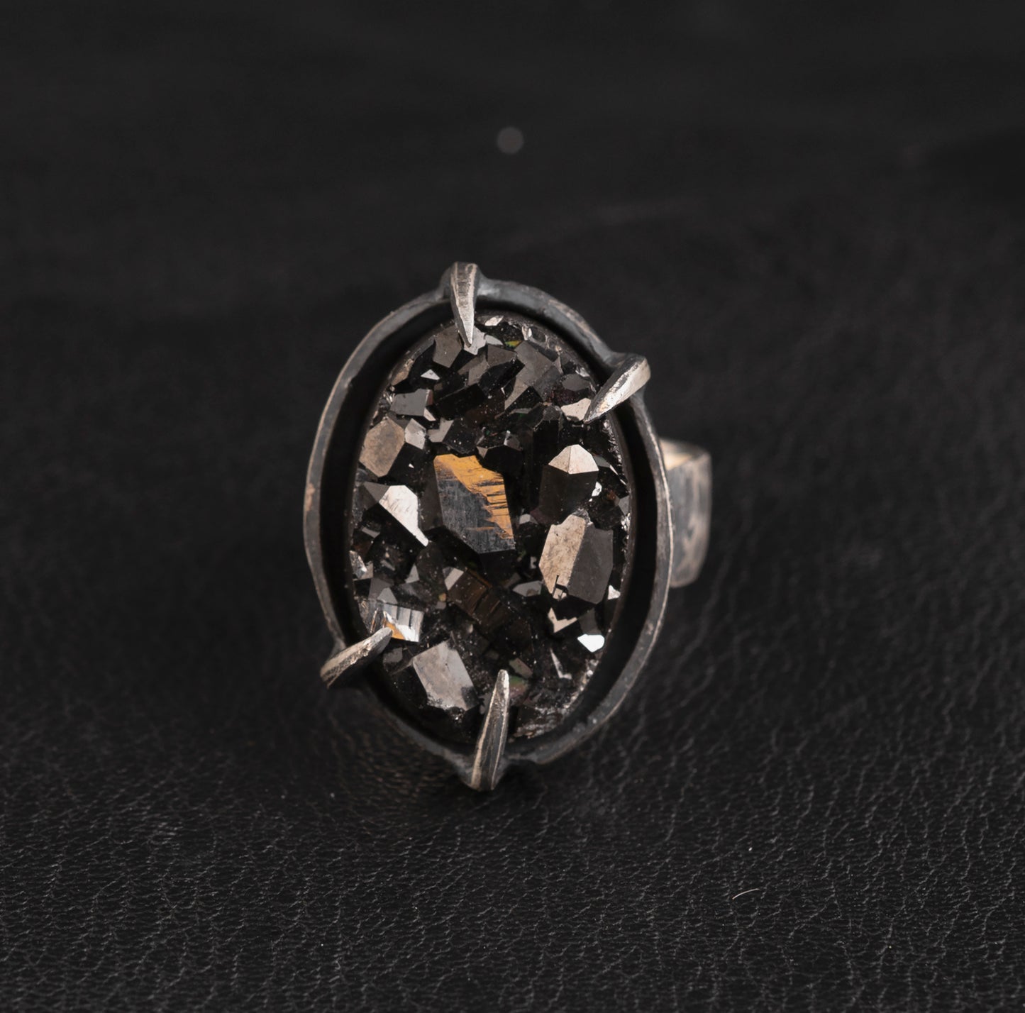 Nothing Ring // Titanium Druzy