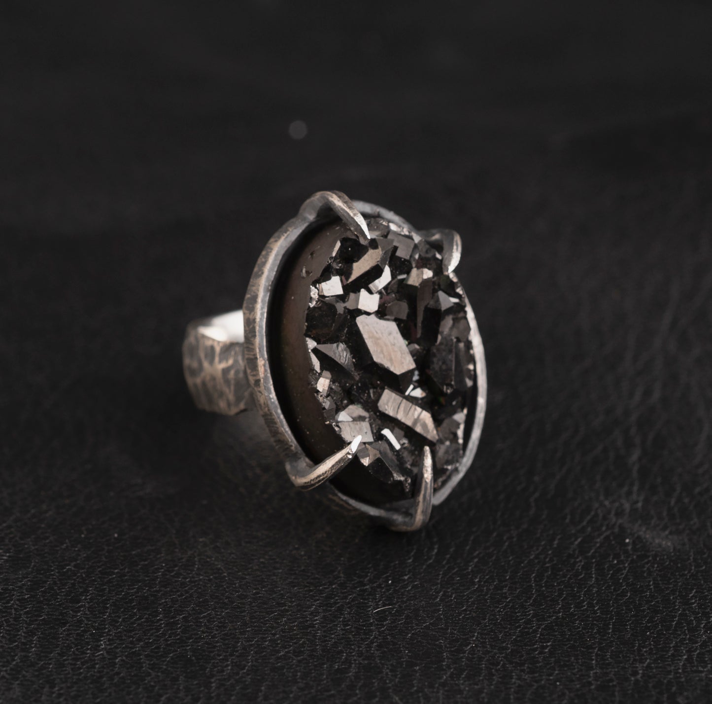 Nothing Ring // Titanium Druzy