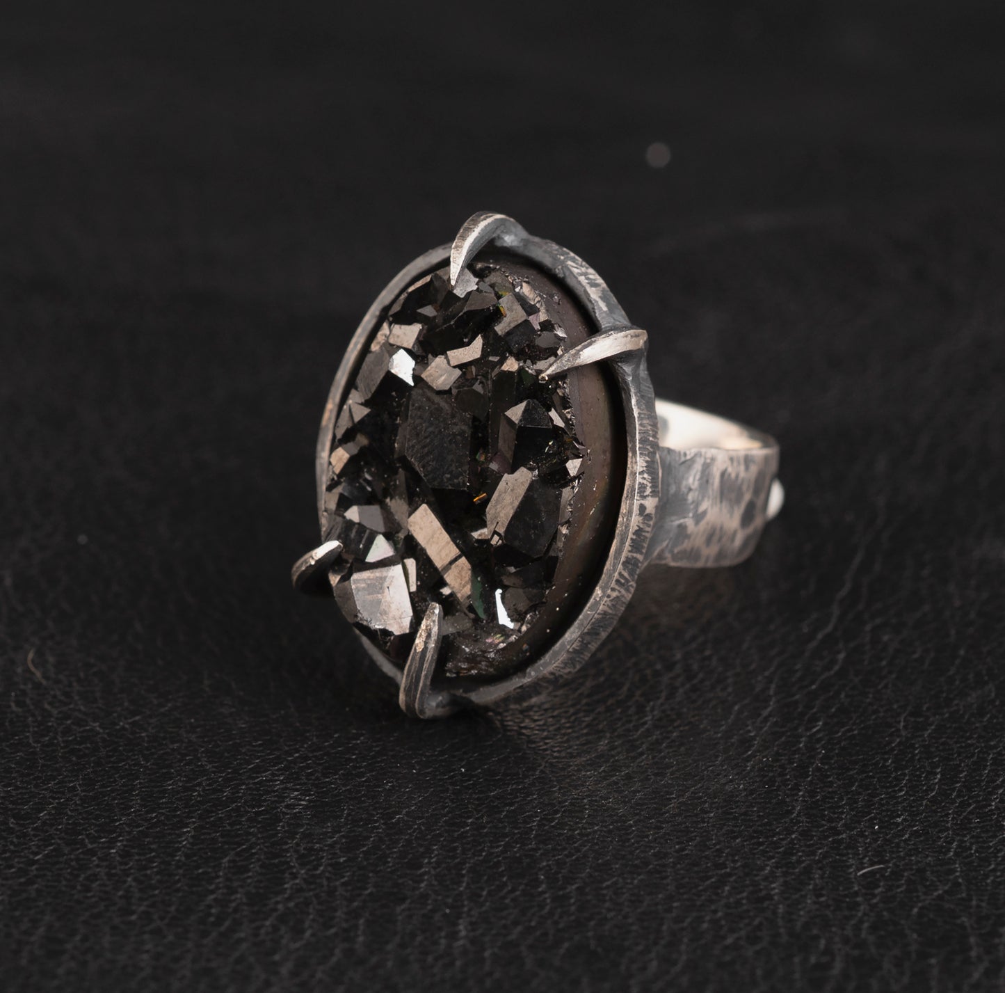 Nothing Ring // Titanium Druzy